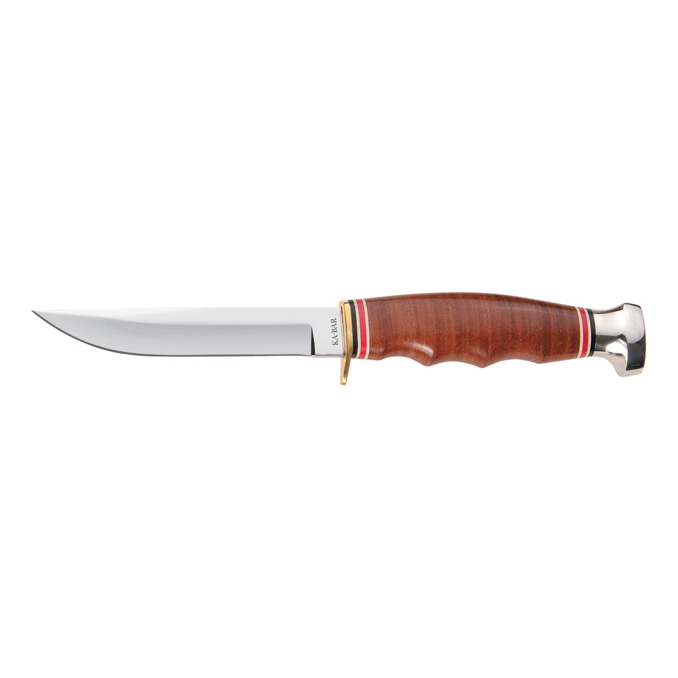 KA-BAR® Leather Handled Hunter Fixed Blade Knife