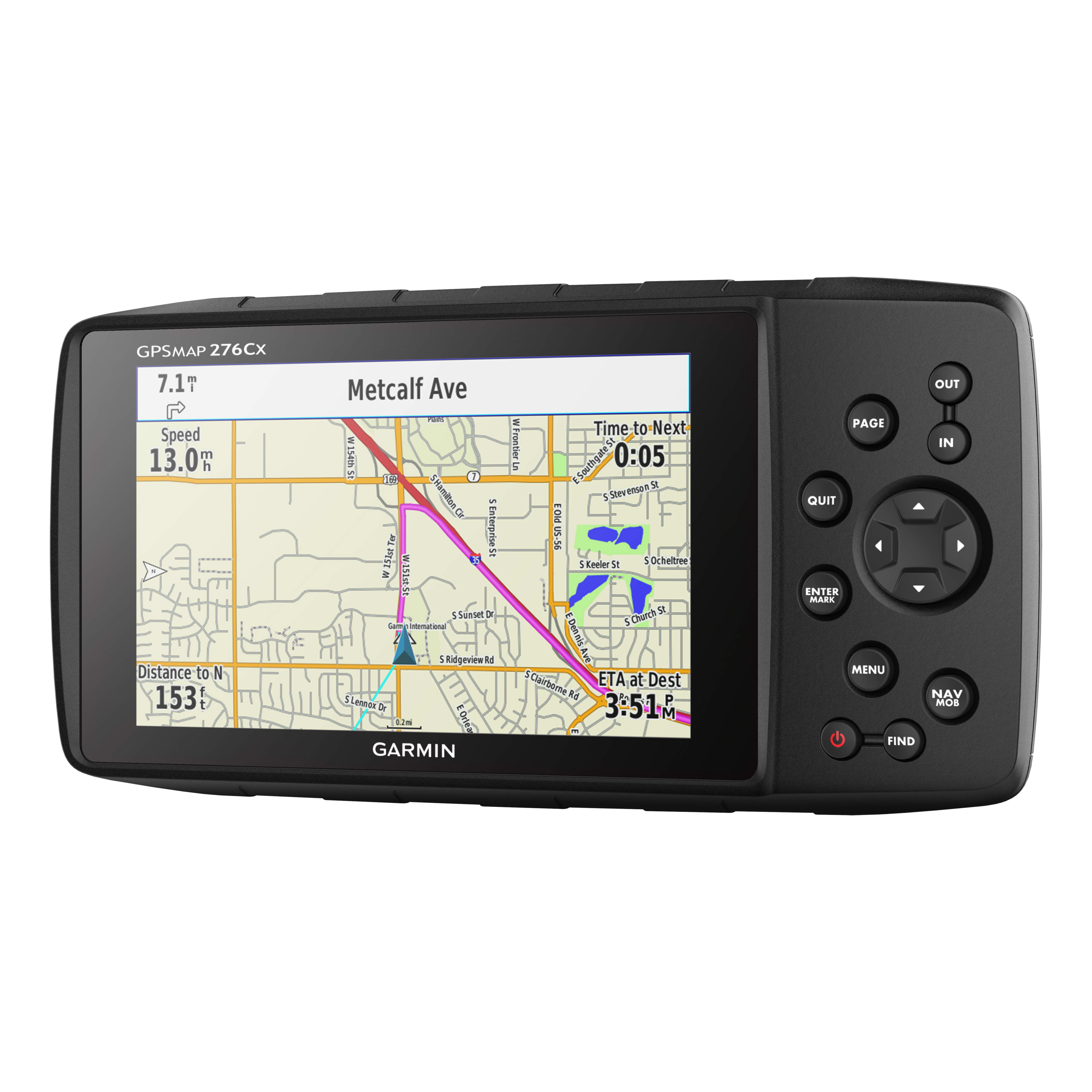 Garmin® GPSMAP® 276Cx GPS - Map View