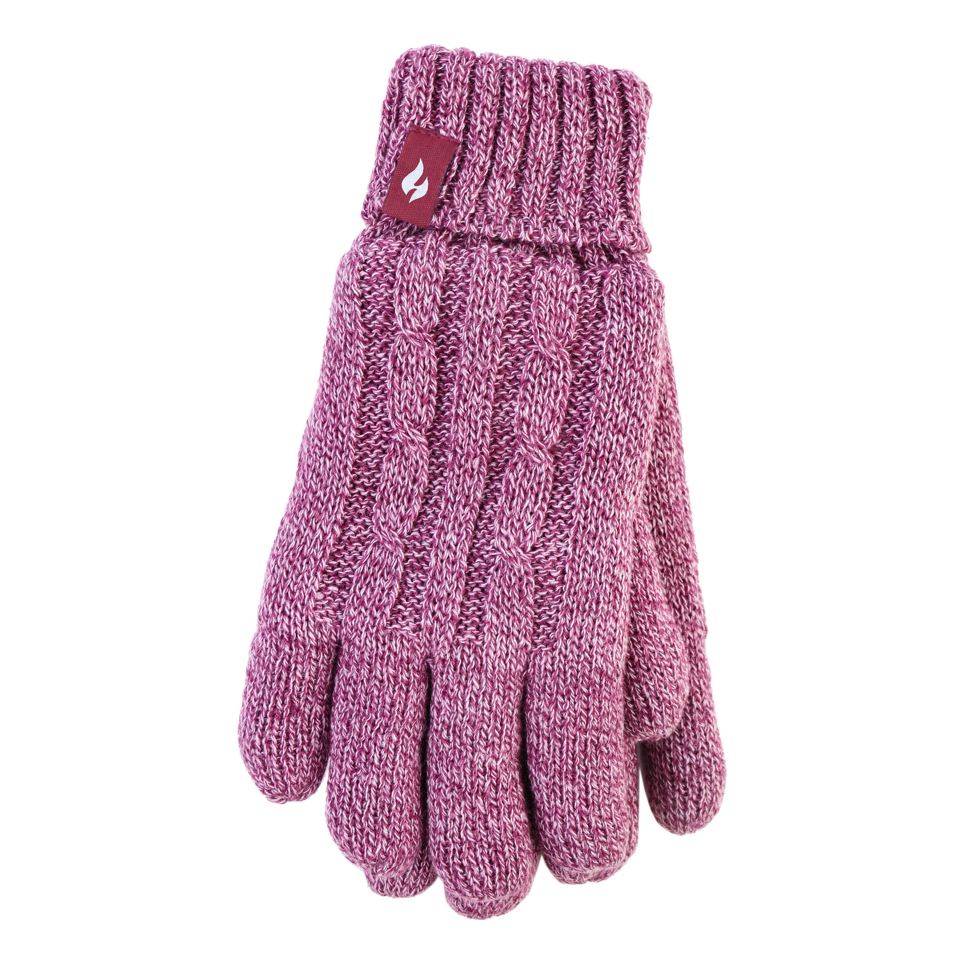 Heat Holders® Women’s Cable Knit Gloves - Rose