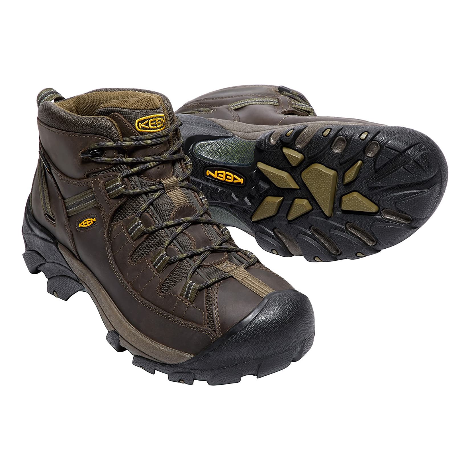 Men's Targhee II Mid Waterproof Hiking Boots | Canteen/Dark Olive