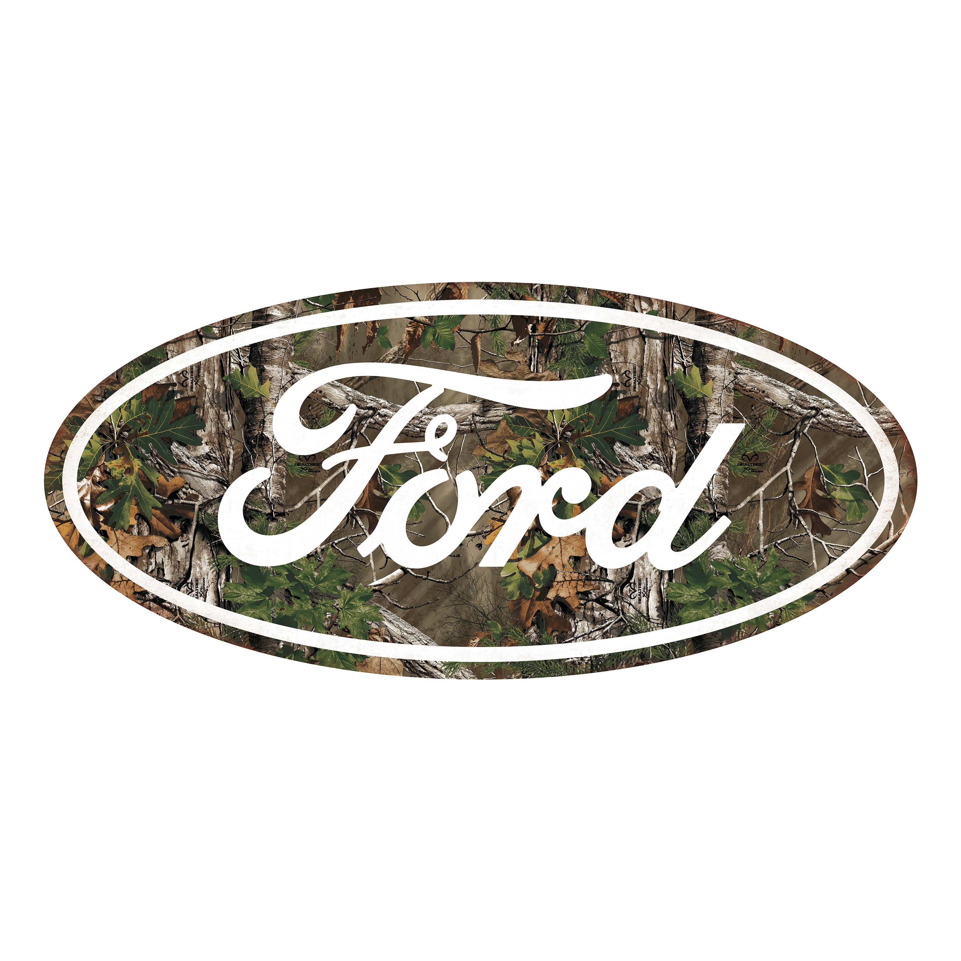 Ford Camo Logo Tin Sign