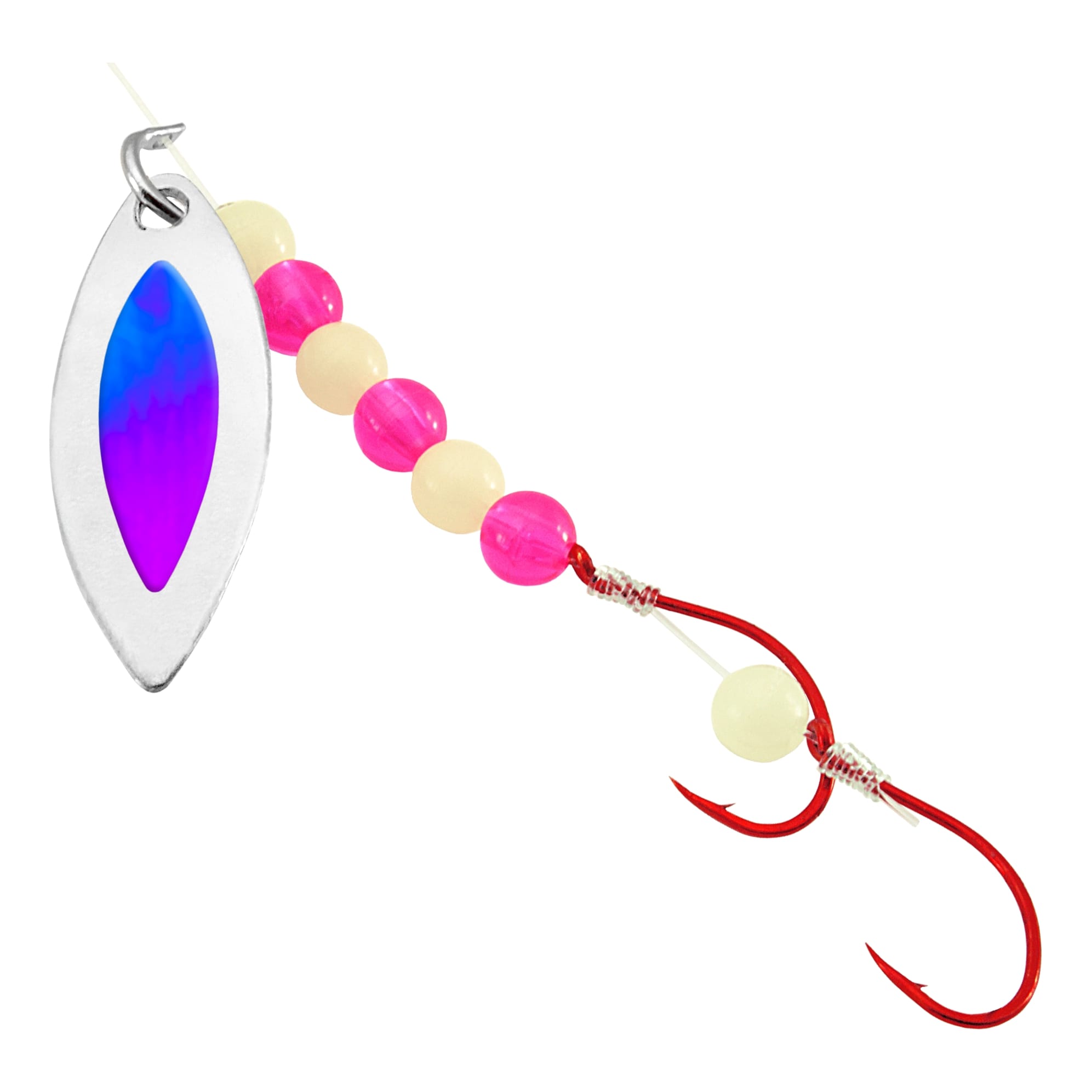 Silver Blade/Glow/Pink Bead