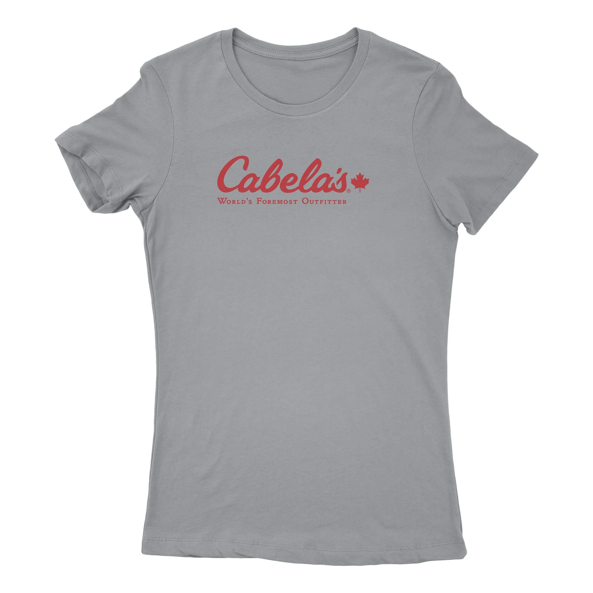 Cabela’s® Women's Classic Logo T-Shirt - Heather Grey/Red