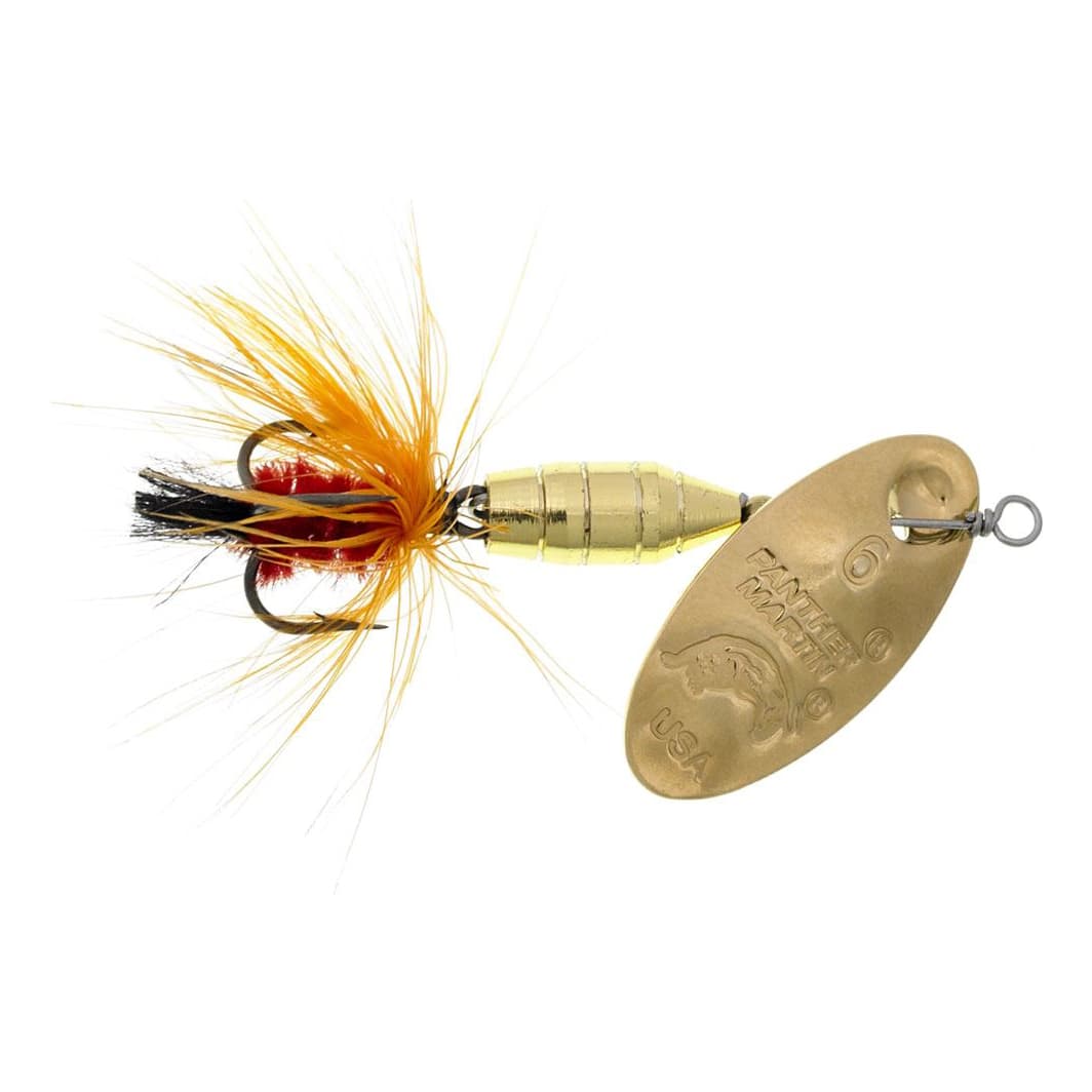 Panther Martin Deluxe Fly Spinners - Gold Orange
