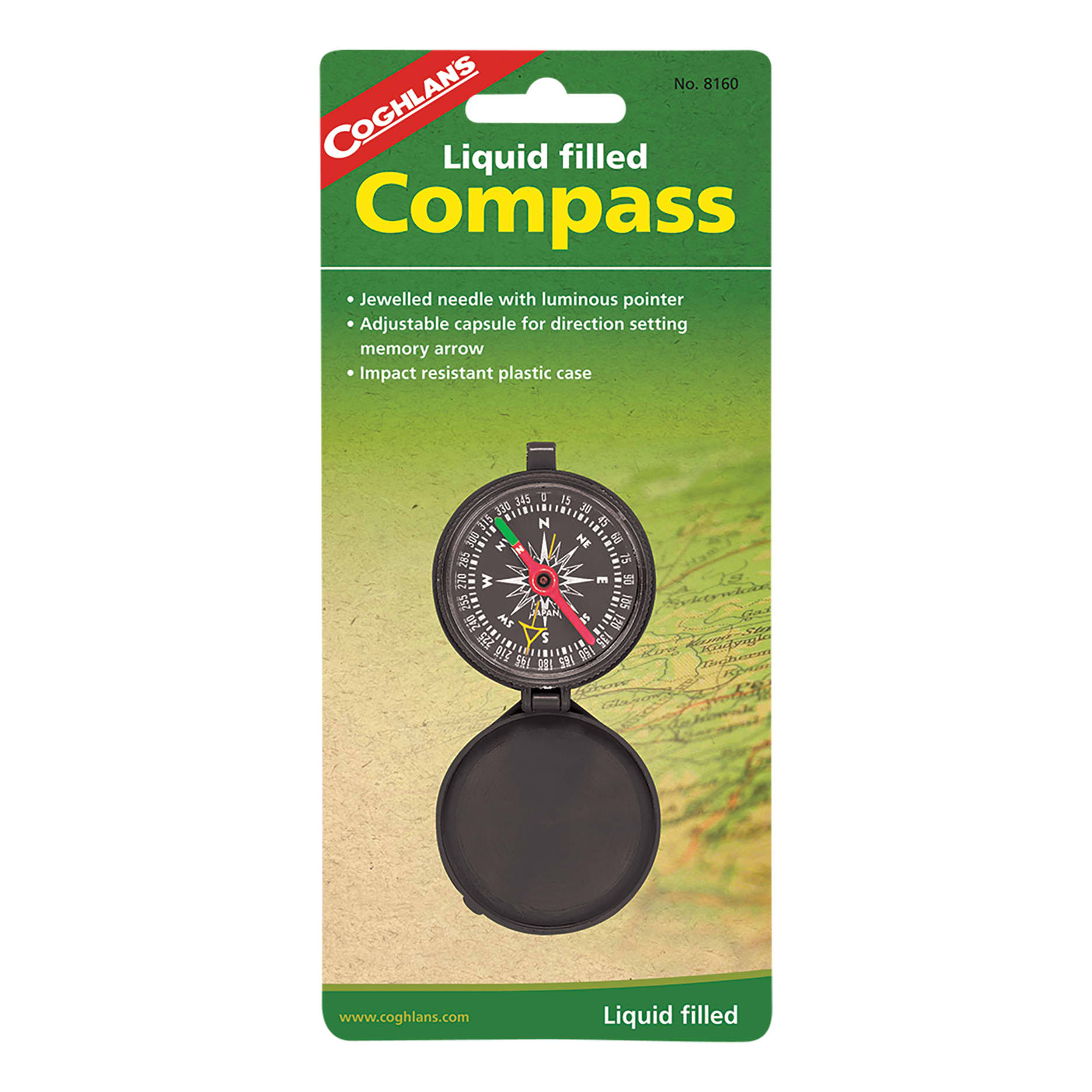 Coghlan's® Liquid Filled Pocket Compass