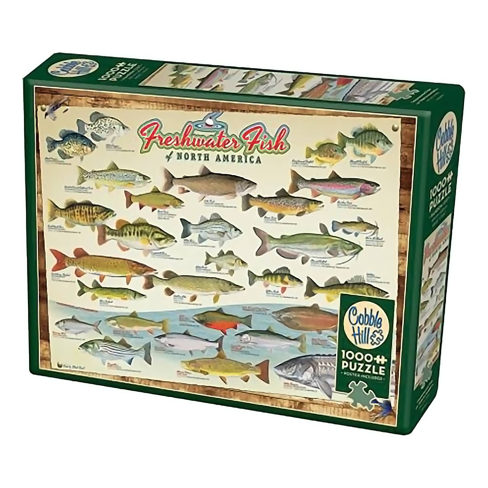 Cobble Hill Freshwater Fish of North America Puzzle - 1000 Pieces