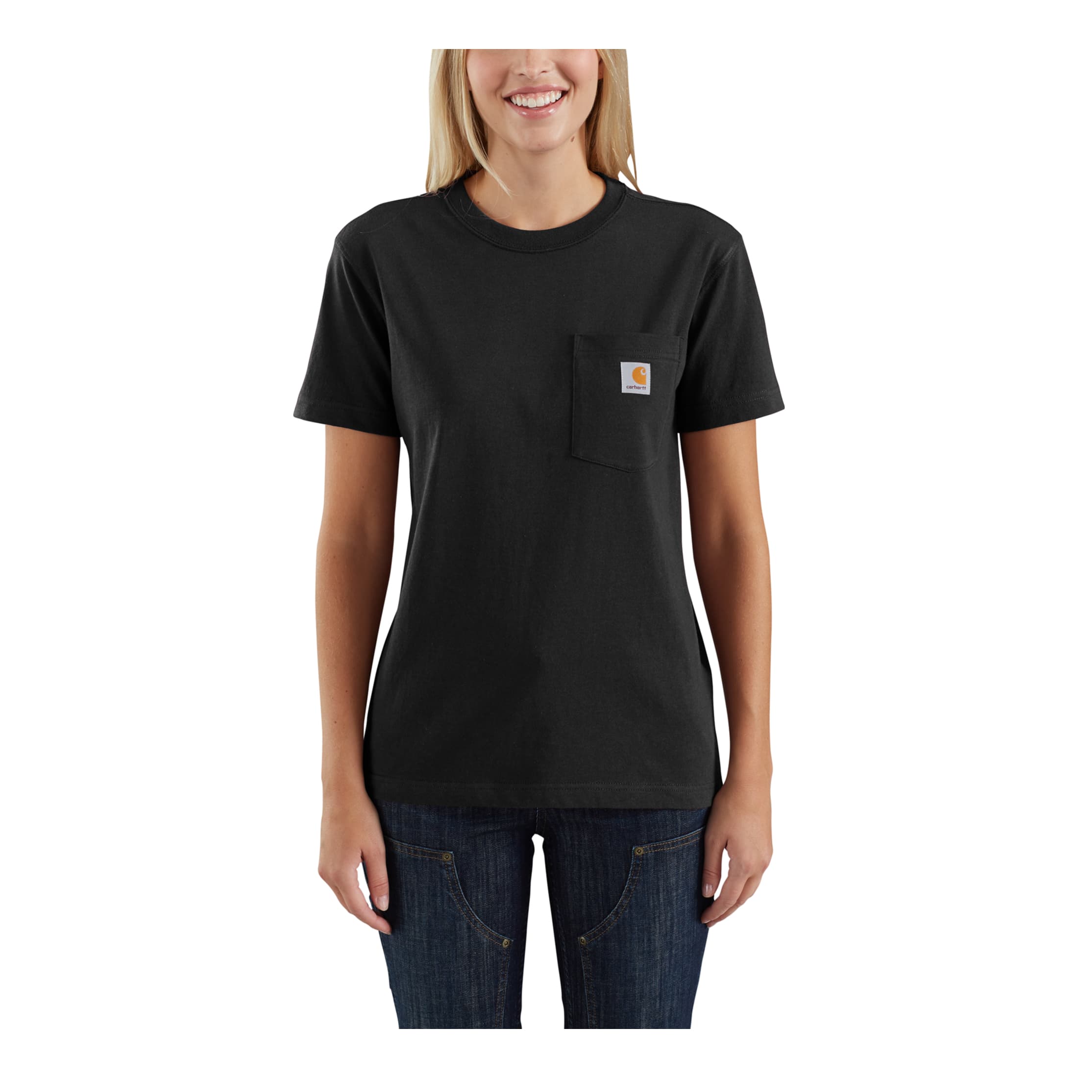 Carhartt® Women’s WK87 Workwear Pocket Short-Sleeve T-Shirt - Black