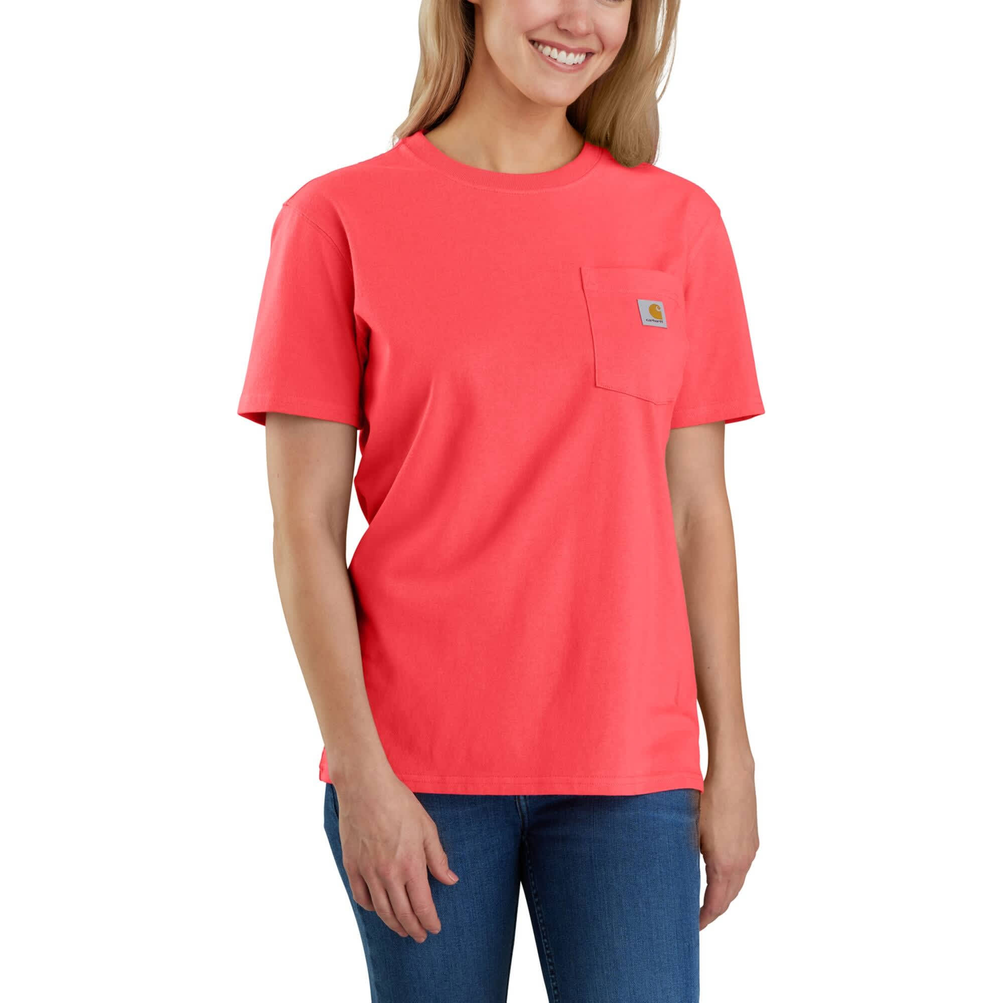 Ladies side pocket long T shirt