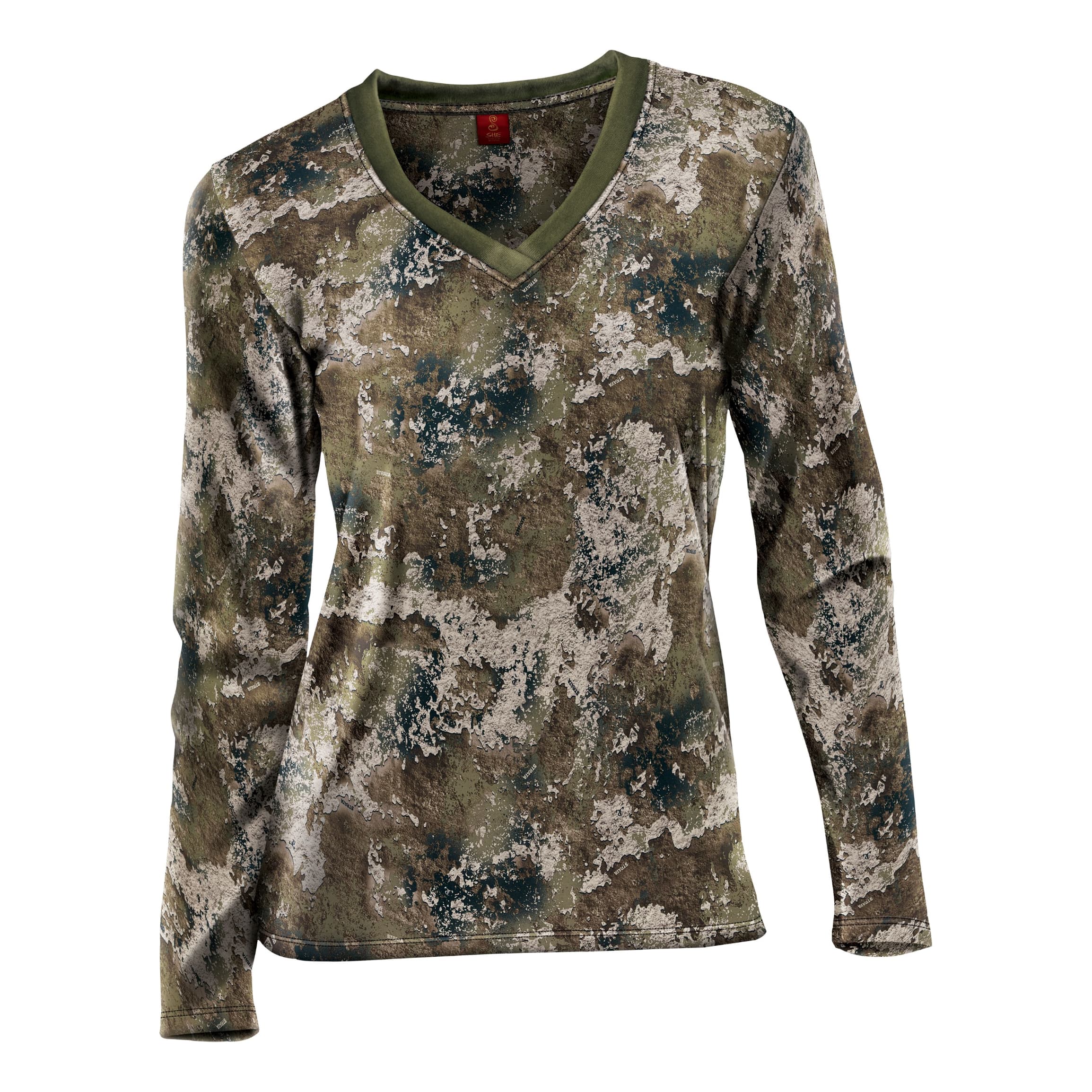 Camo long sleeve shirt womens top