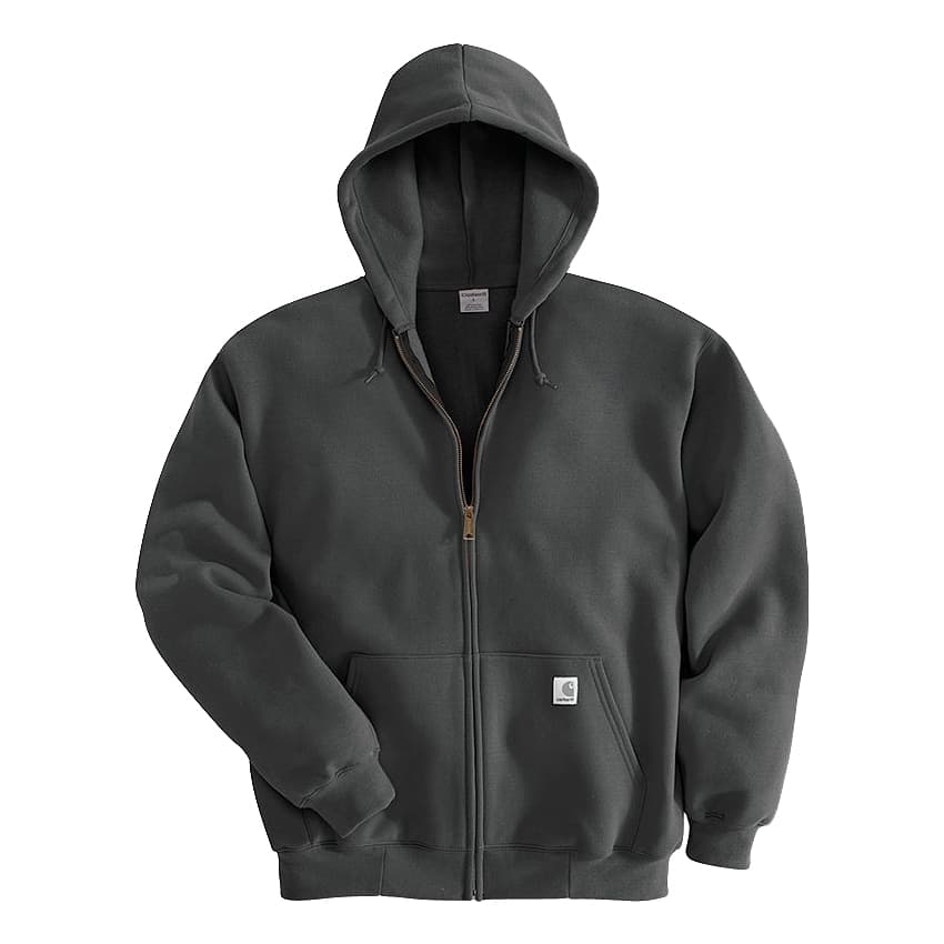 Carhartt Midweight Zip Front Hooded Sweatshirt - Black