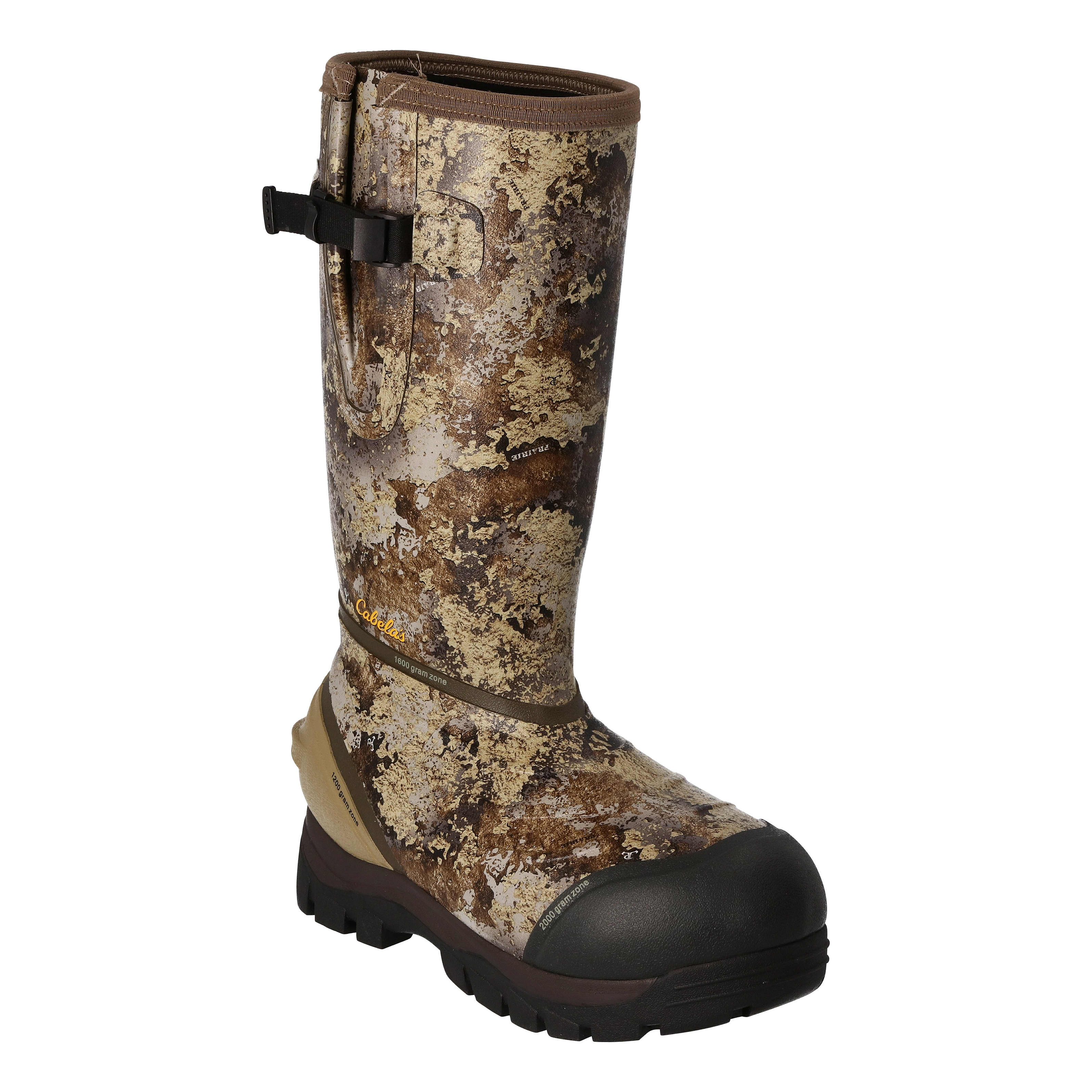 Cabela’s® Men’s Zoned Comfort Trac 2,000-Gram Rubber Boots - Prairie