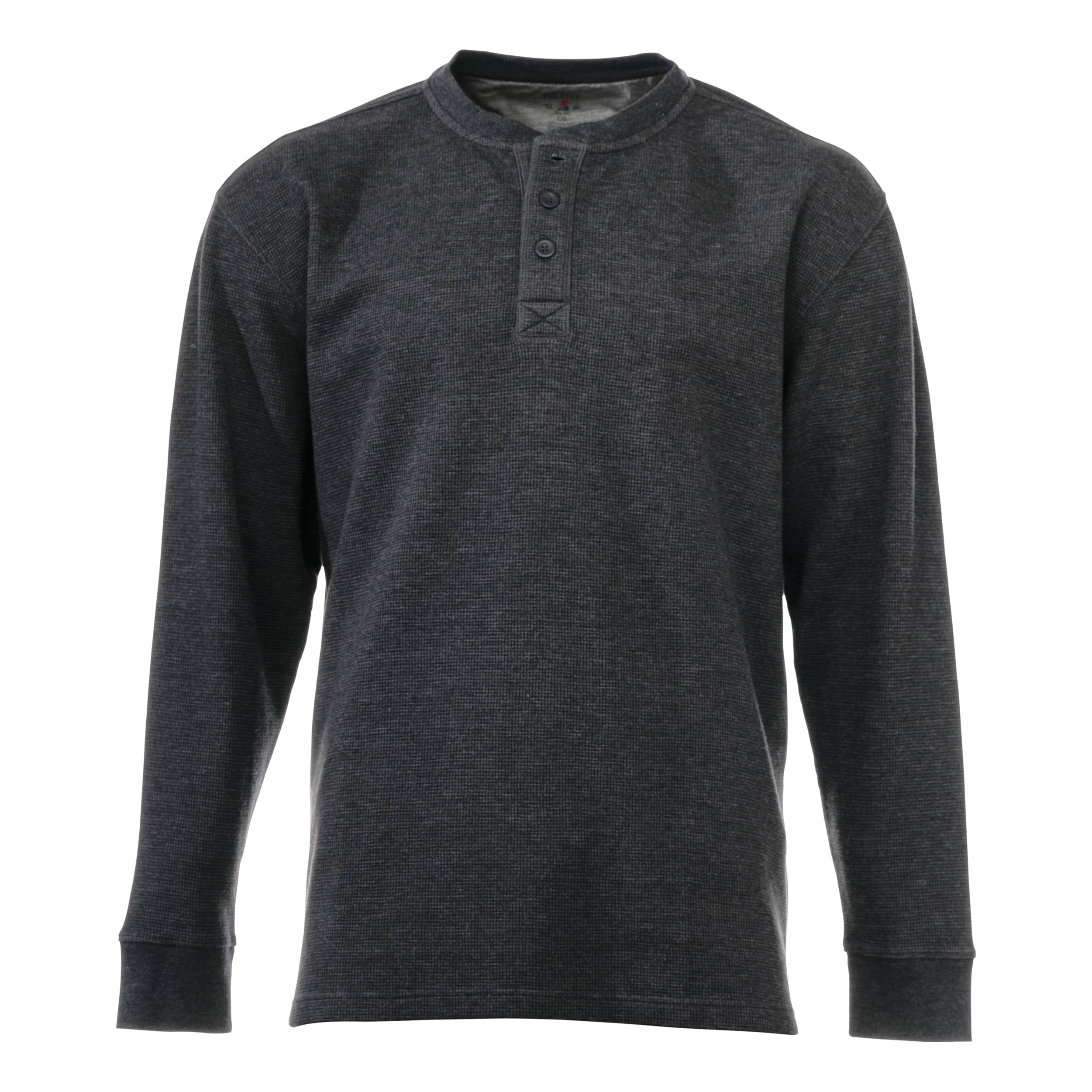 RedHead Men’s Thermal Henley Shirt - Charcoal Heather