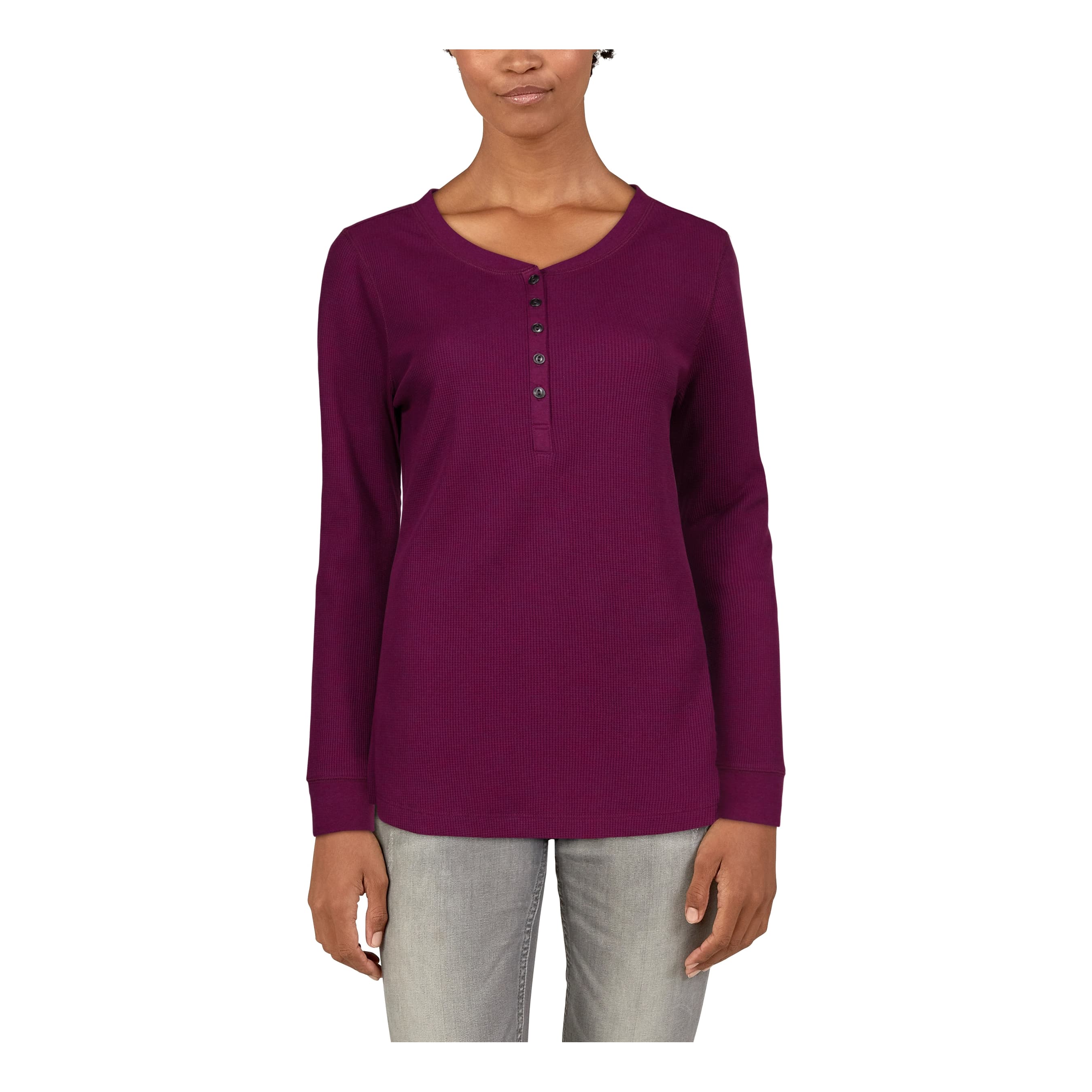 Natural Reflections® Women's Thermal Henley Shirt