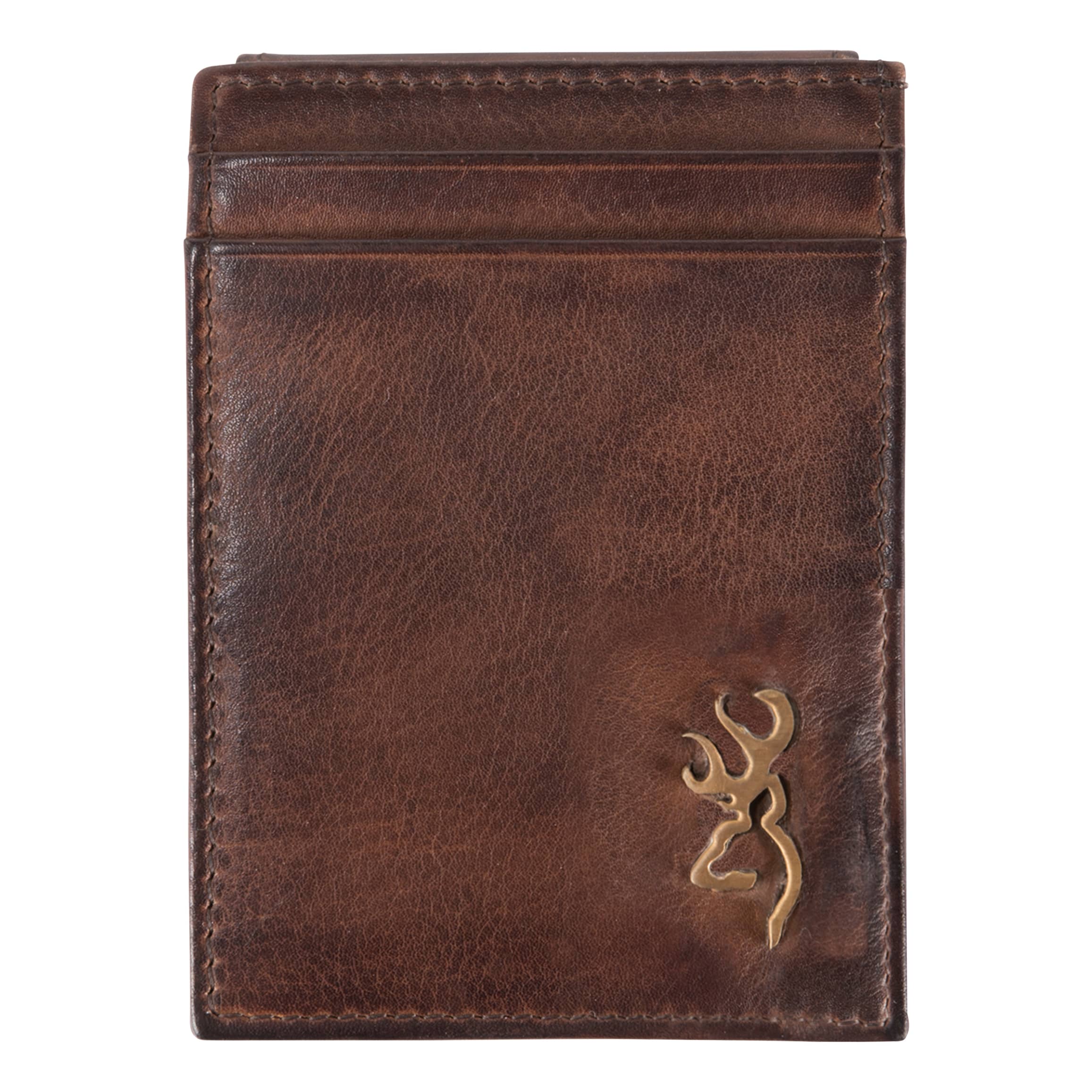Browning® Brass Buck Leather Card Master Wallet