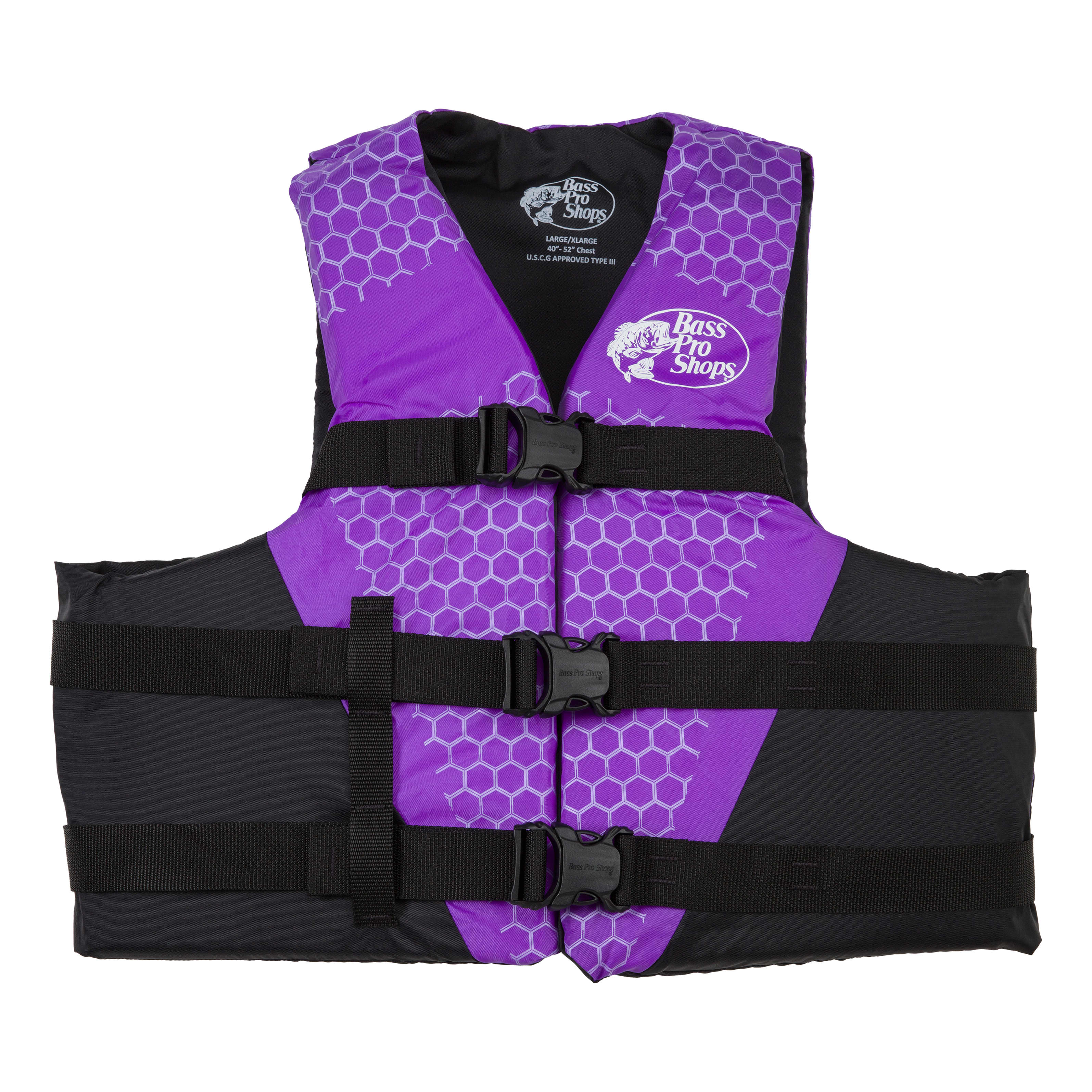 Bass Pro Shops® Traditional Water Ski/Recreational Life Jacket for Adults - Purple