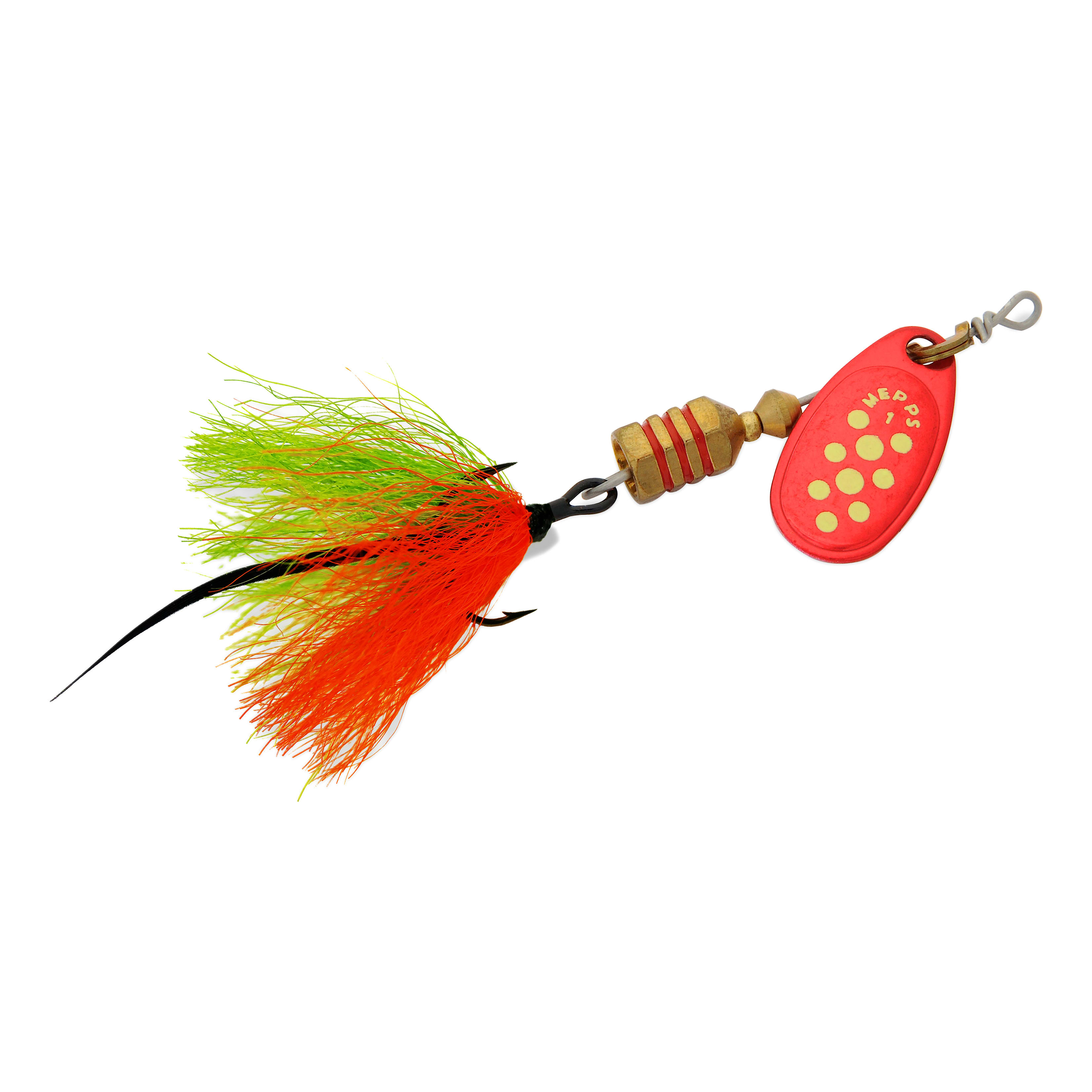 Mepps Comet Longtail Spinner - Red Chartreuse