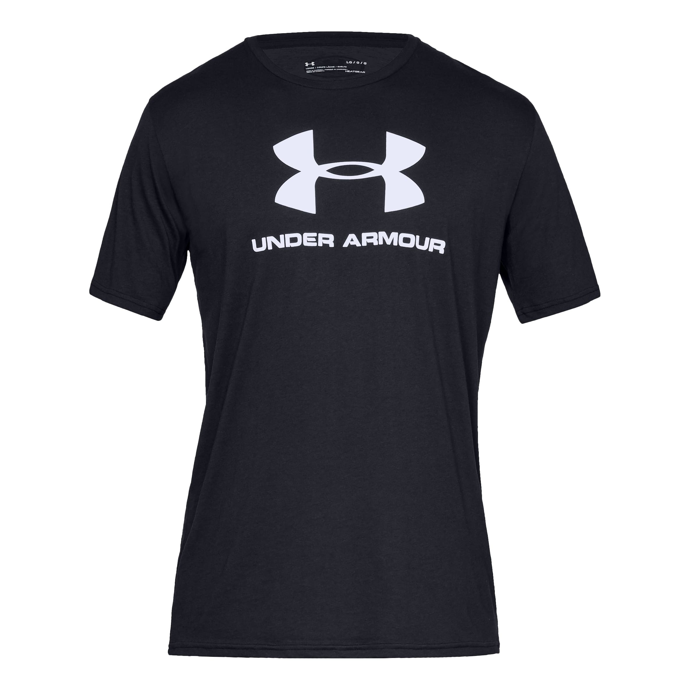 Under Armour® Men’s Sportstyle Logo Short-Sleeve Graphic T-Shirt - Black/White