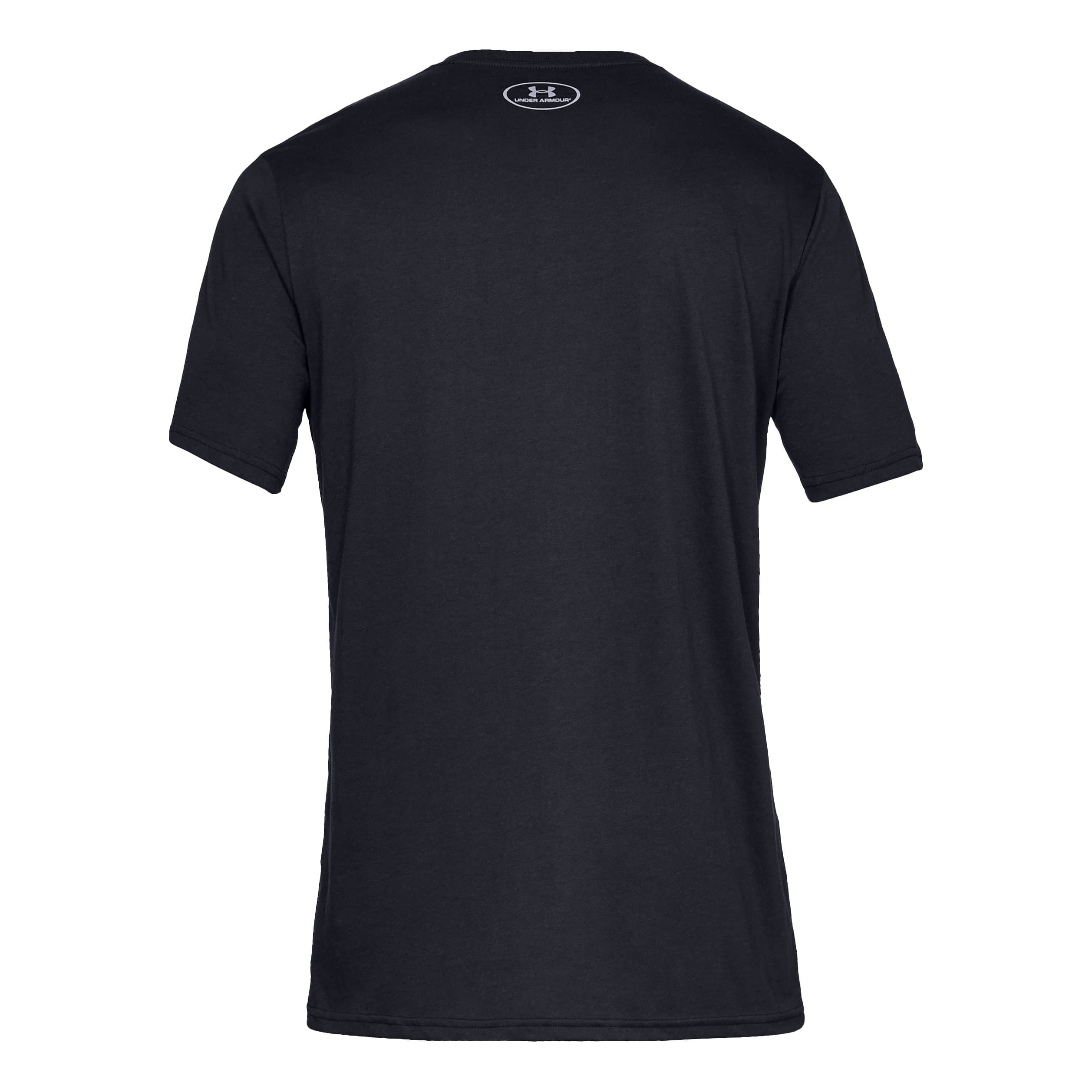 Under Armour® Men’s Sportstyle Logo Short-Sleeve Graphic T-Shirt - Black/White - back