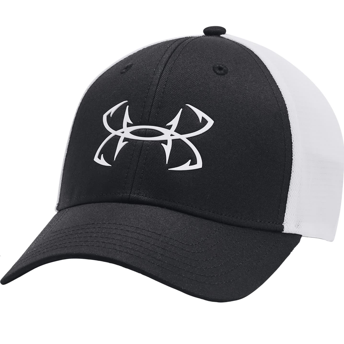 Under Armour Men's Fish Hunter Mesh Hat/Cap - Black, L/XL, Stretch Fit