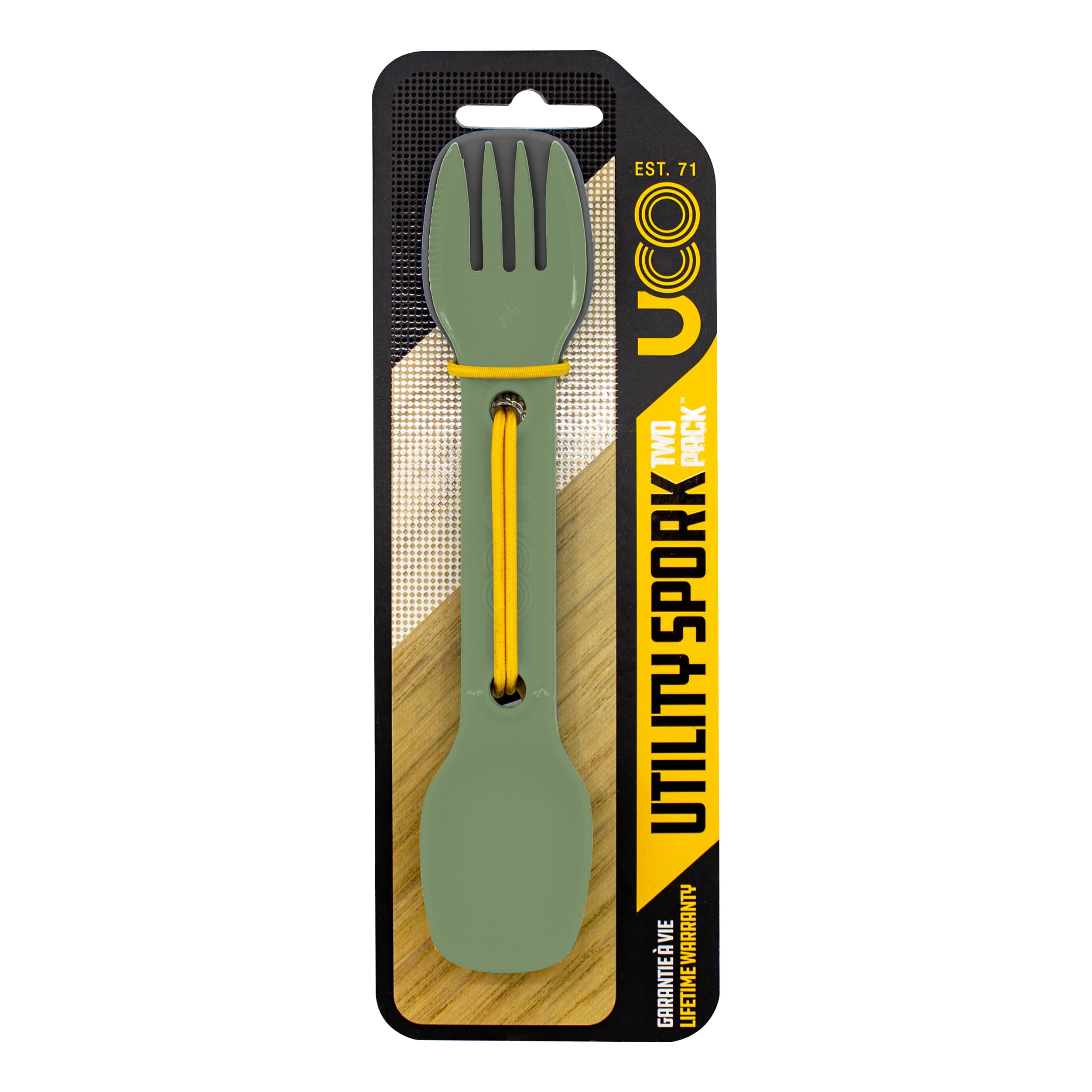 UCO Utility Spork - 2 Pack - Green/Chartreuse