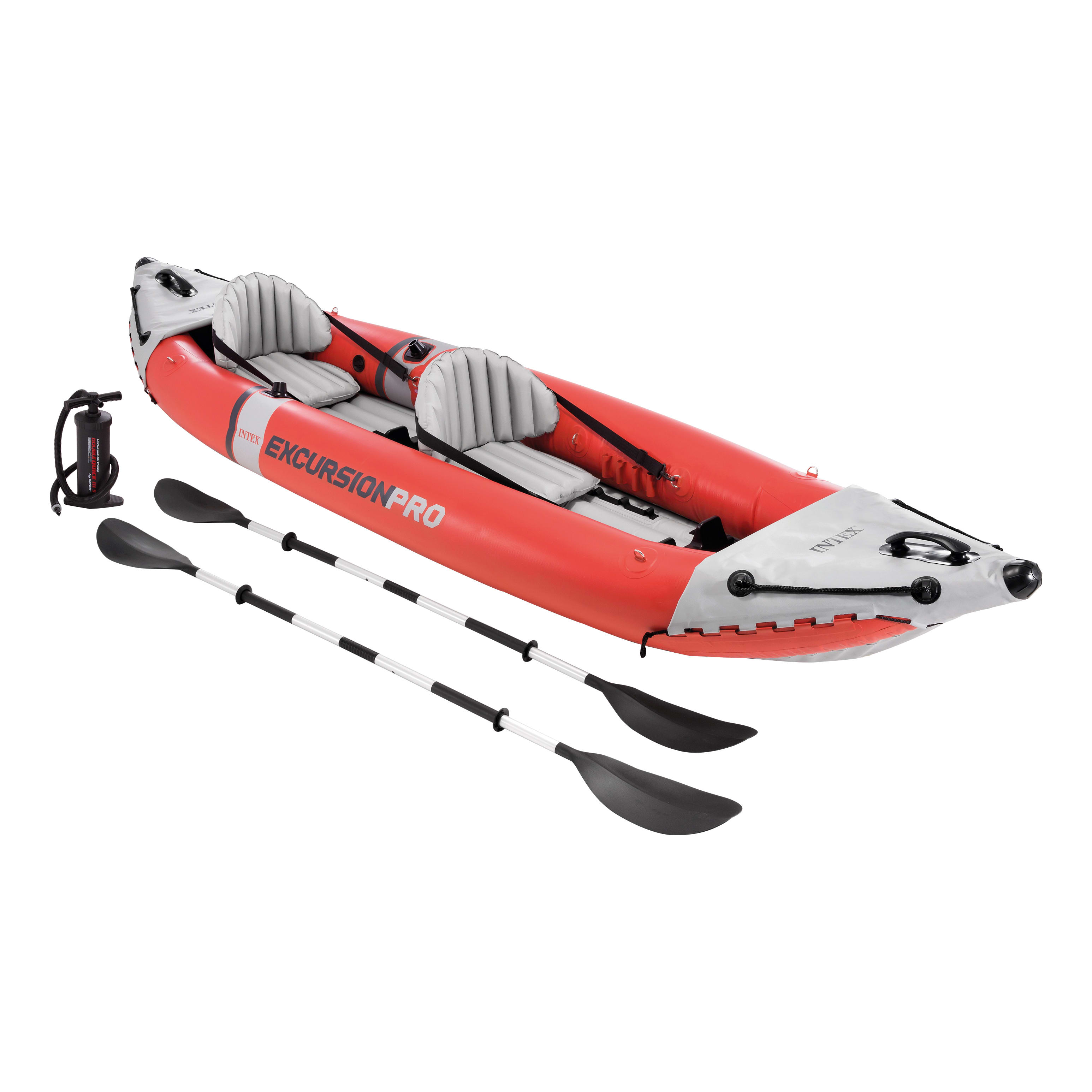 Intex Excursion 12.5-ft x 18-in Red 2-Person Polymer Inflatable Kayak L68309