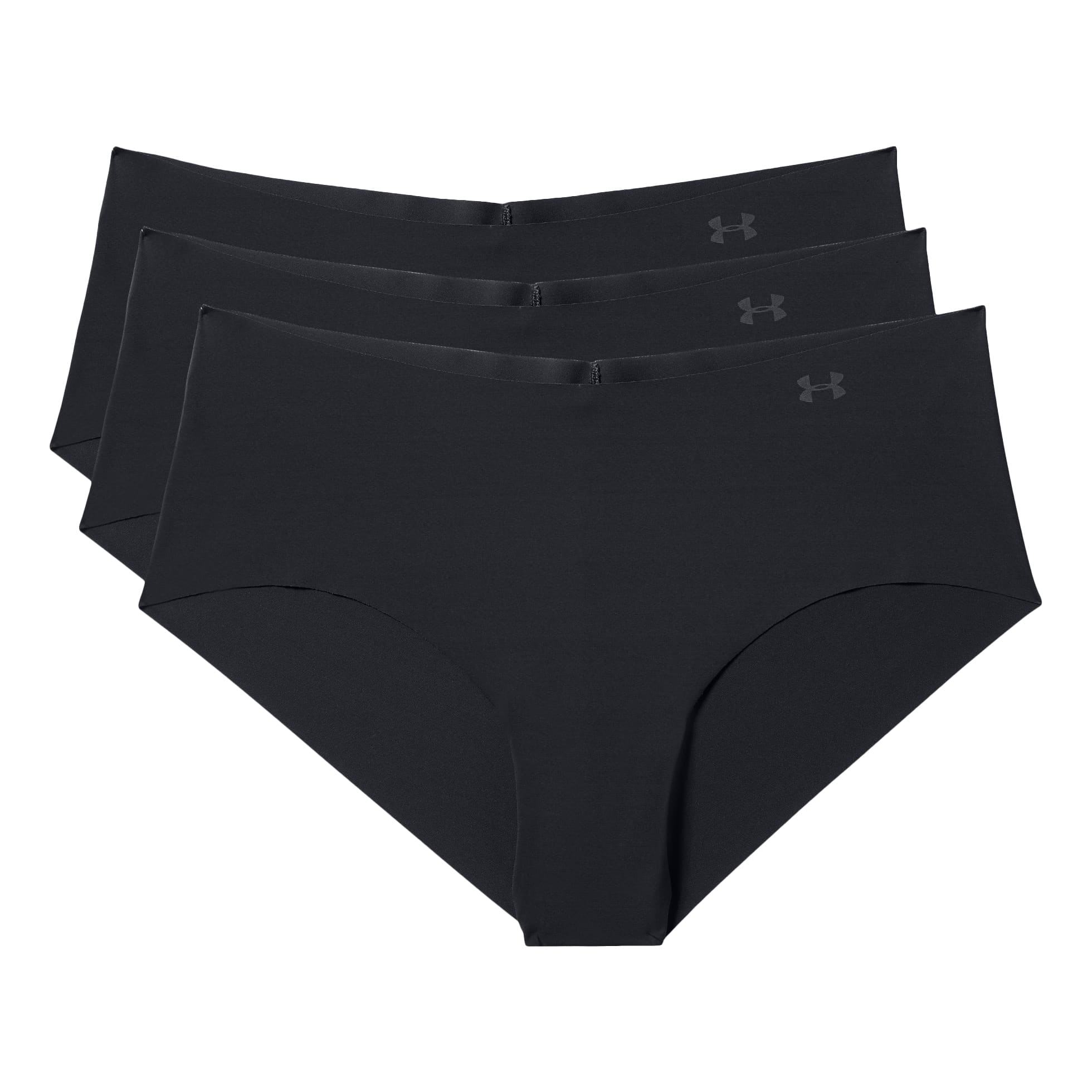 Under Armour UNDERWEAR PURE STRETCH NO SHOW THONG SOLID 3 PACK - Thong -  black - Zalando.de