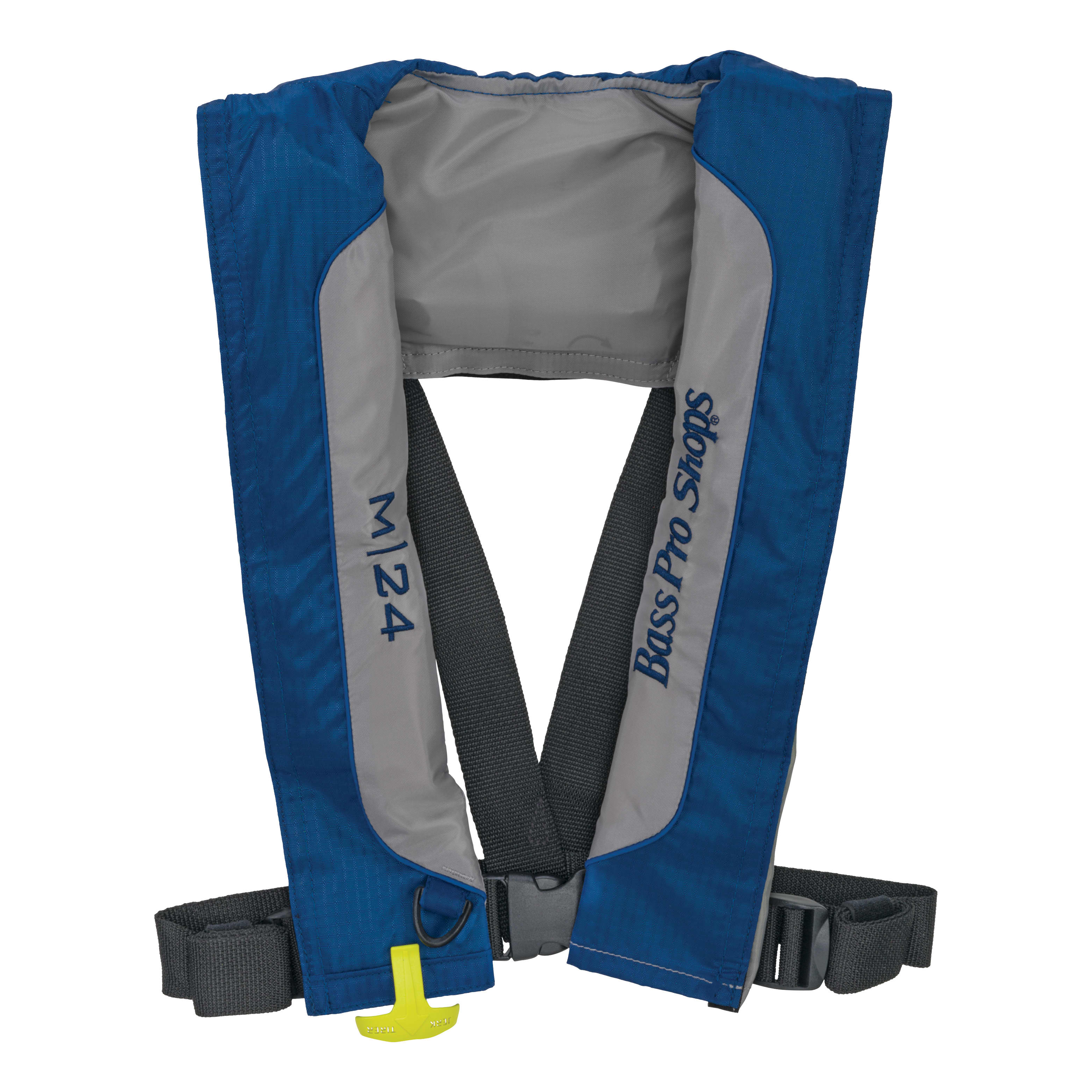 Bass Pro Shops® M-24 Manual Inflatable Life Vest - Blue/Grey
