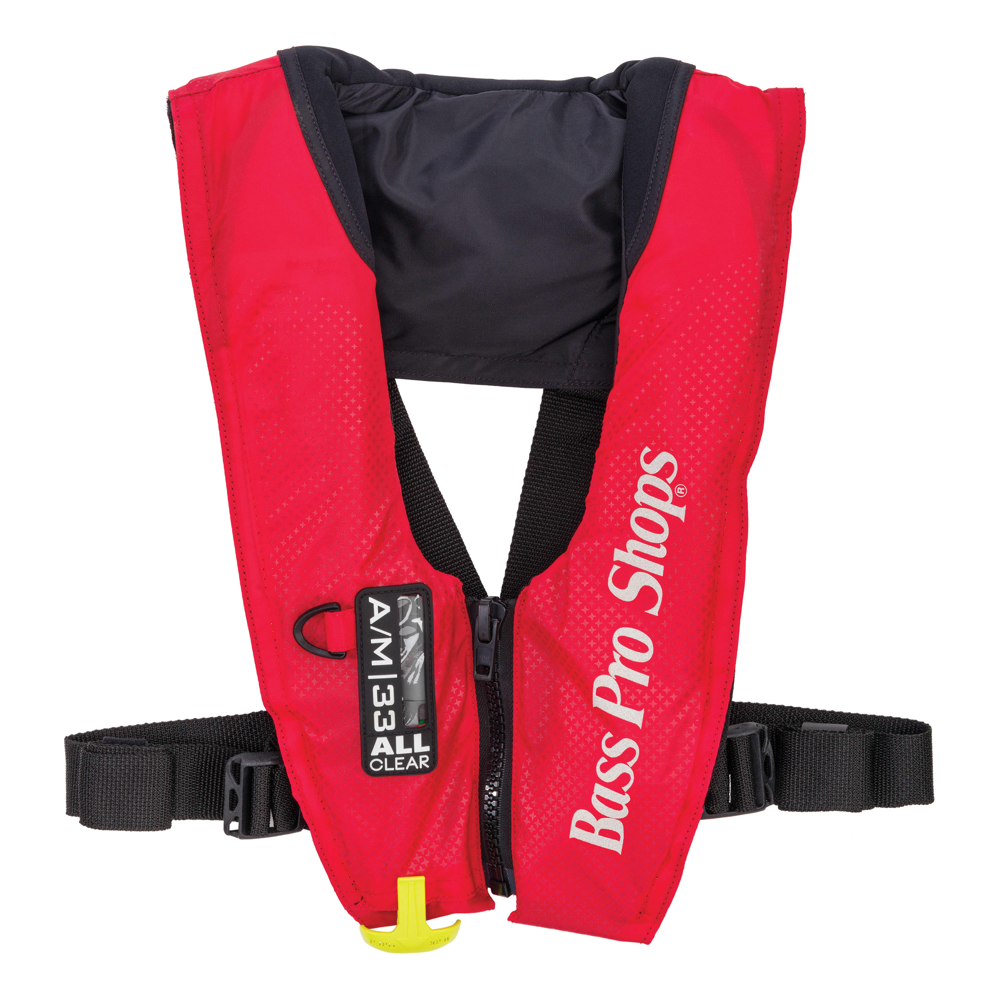 Bass Pro Shops® AM 33 All-Clear™ Auto/Manual-Inflatable Life Vest - Red