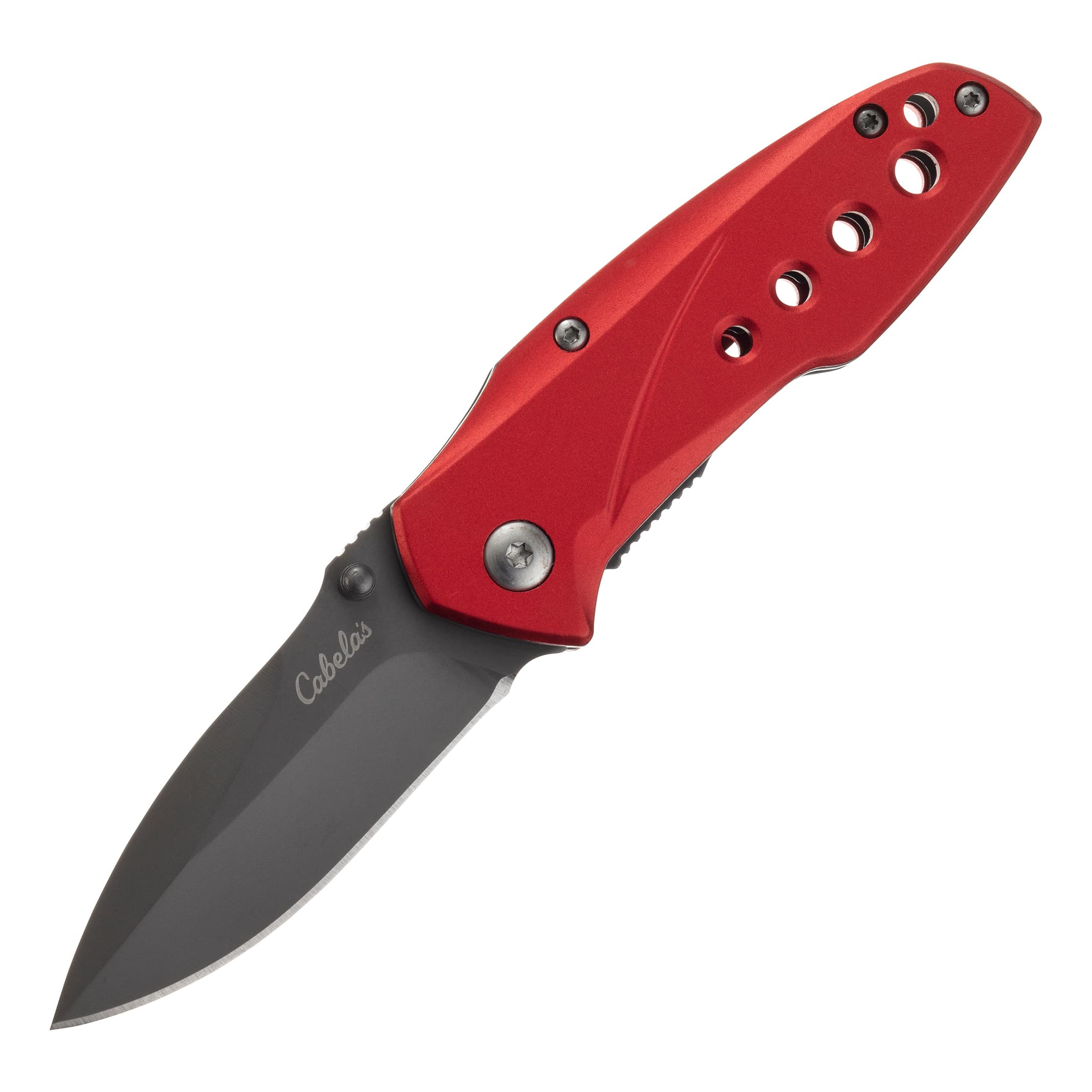 Cabela's Small Folding Knife - Red