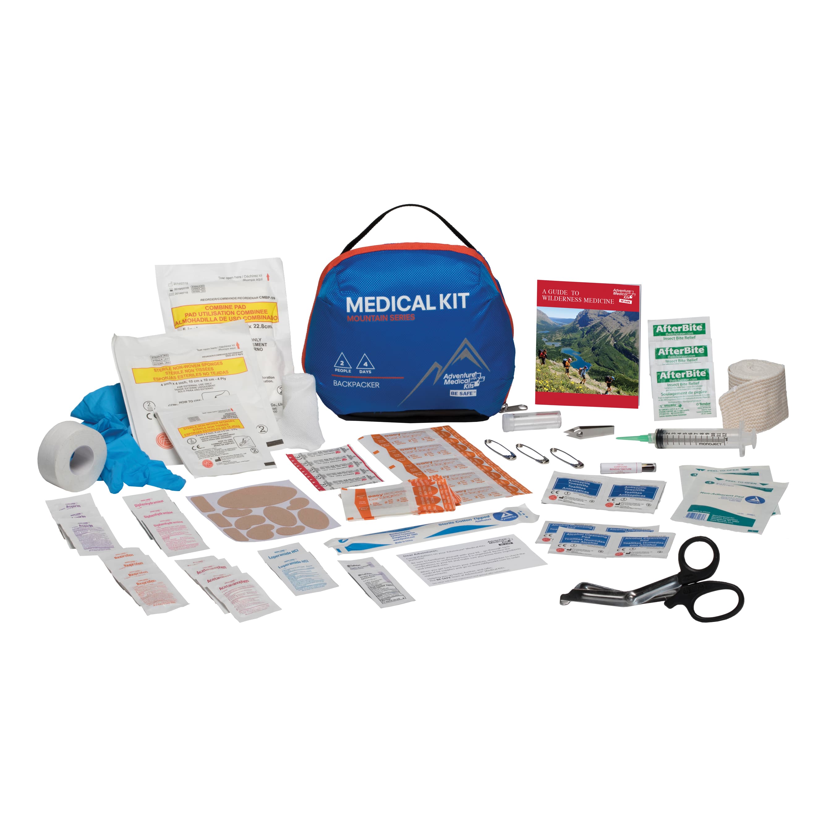 Adventure Medical Kits® Mountain Series Backpacker Medical Kit - Contents View