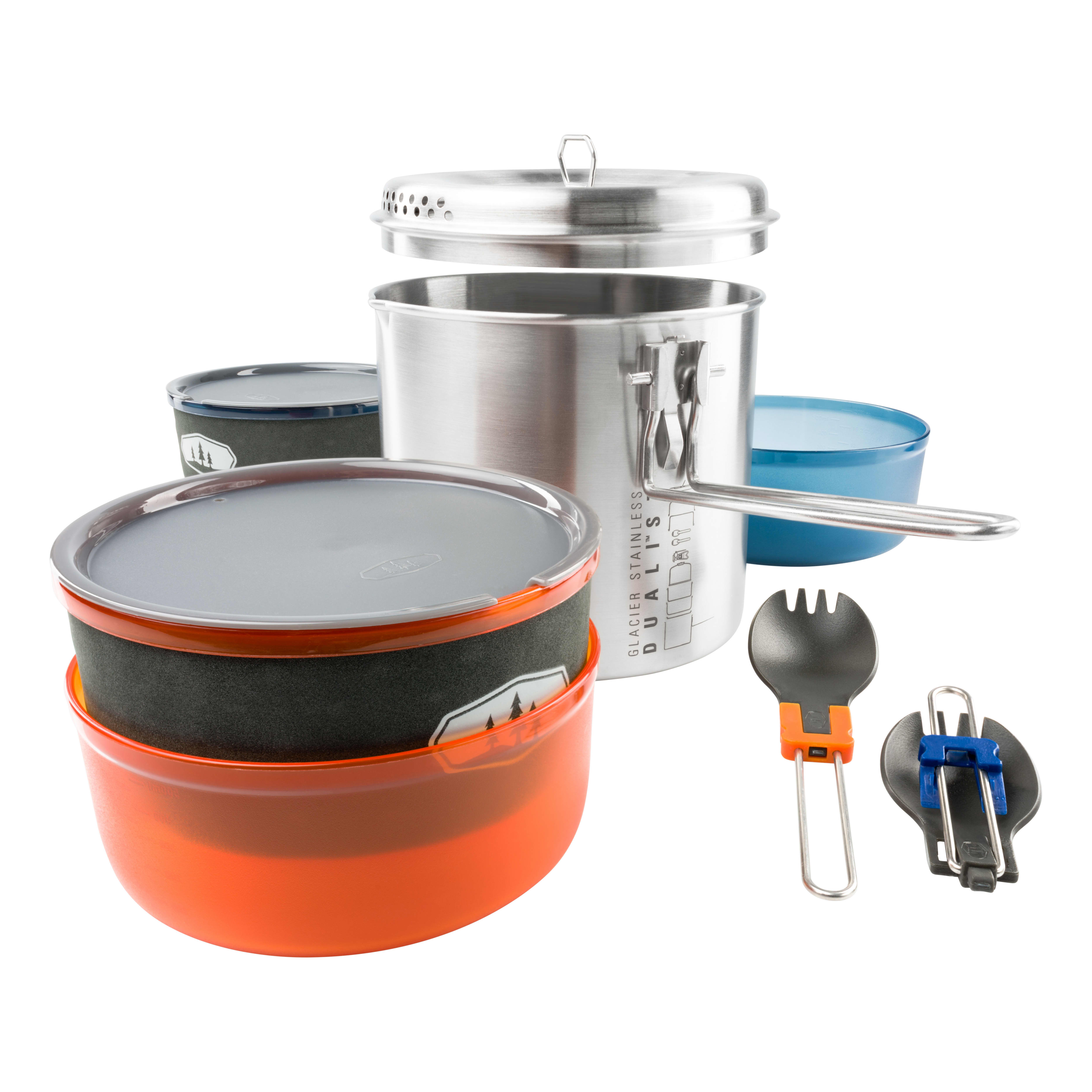 GSI Outdoors Glacier Stainless Steel Dualist II Cookset