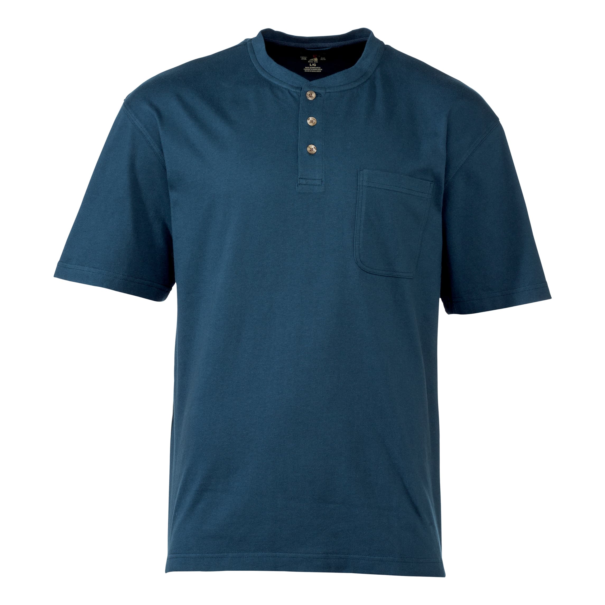 RedHead® Men’s Henley Pocket Shirt - Cadet Blue