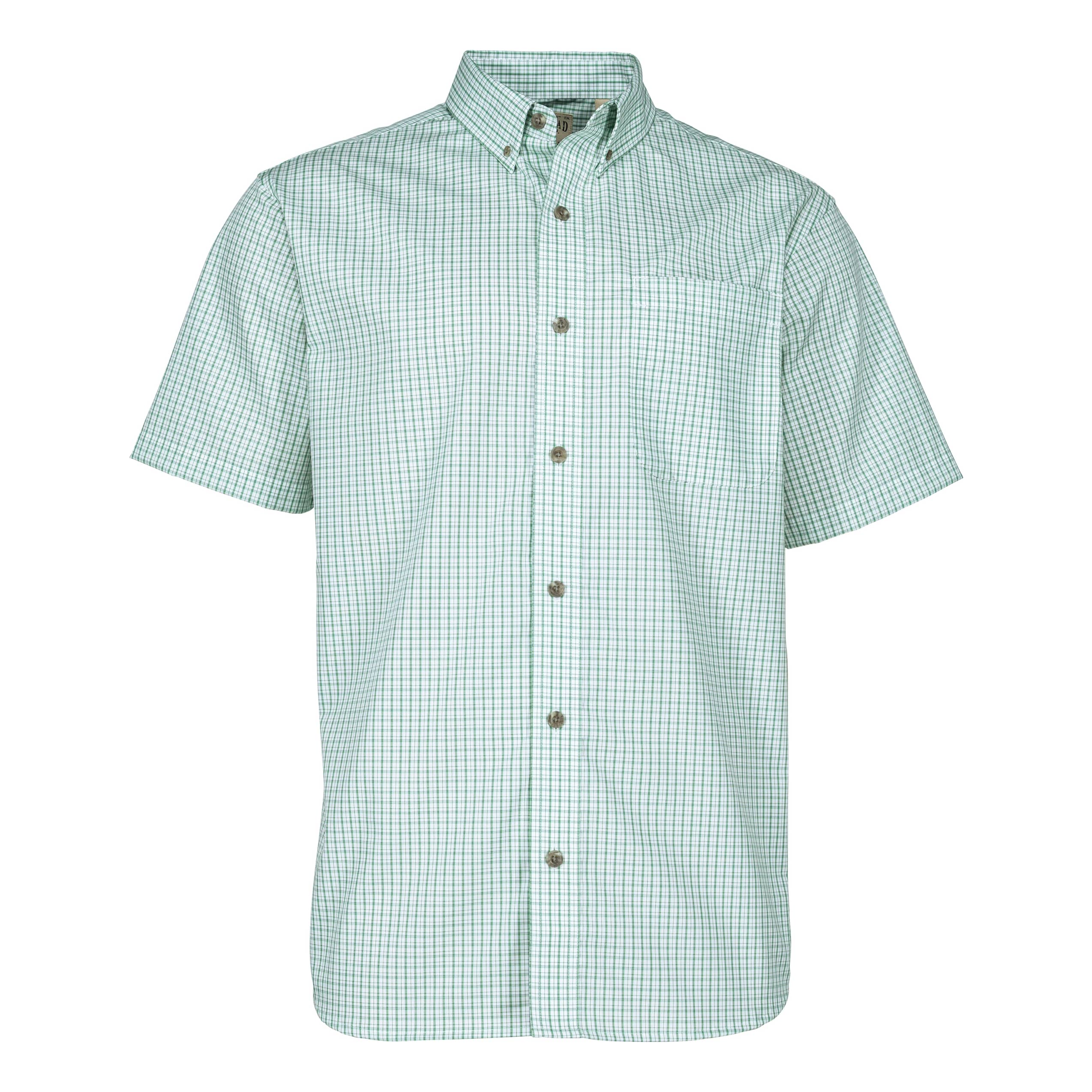 RedHead® Men’s Wrinkle-Free Plaid Shirt - Green Turquoise Plaid