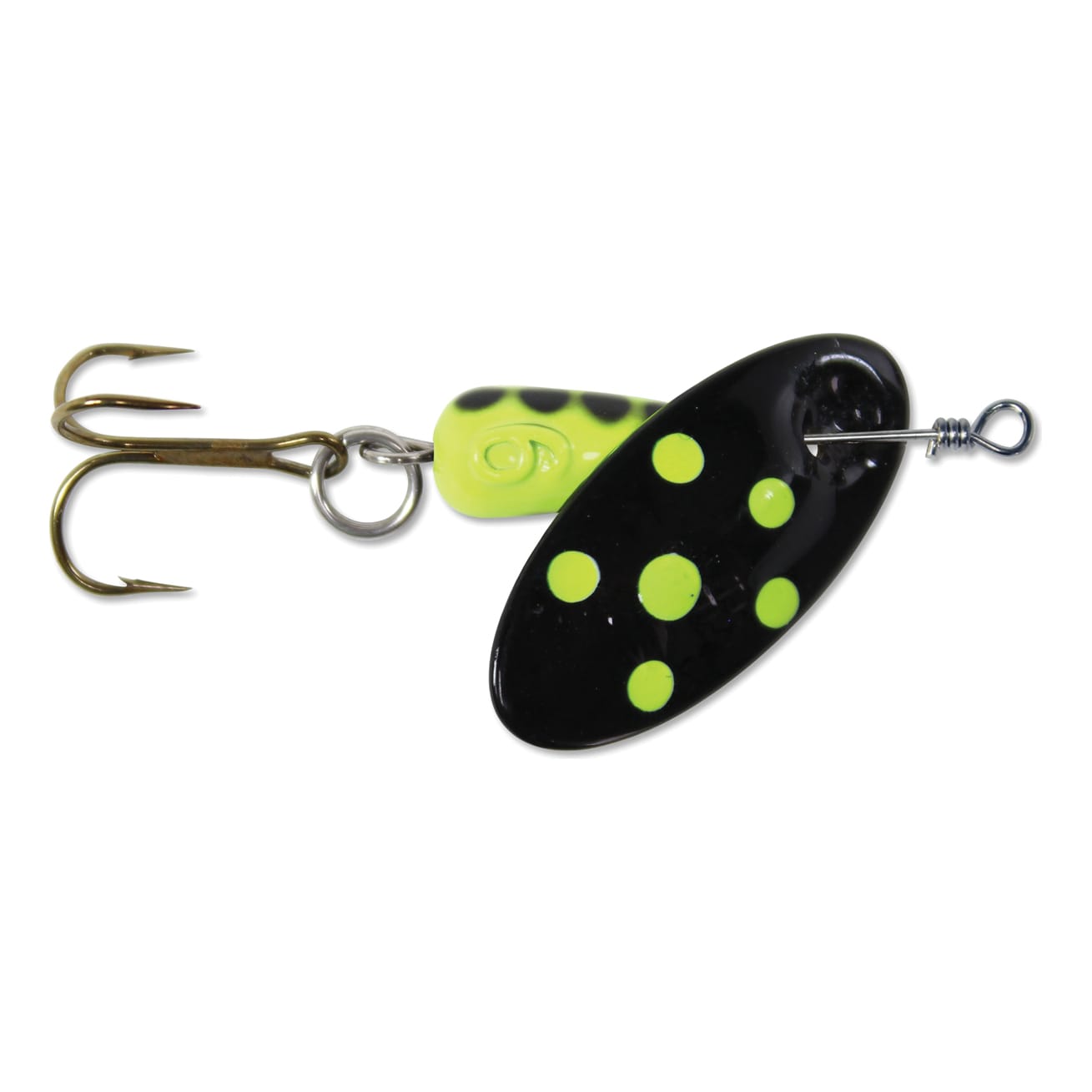 Panther Martin® Spotted Series Spinners - Spotter Black Fluorescent Yellow