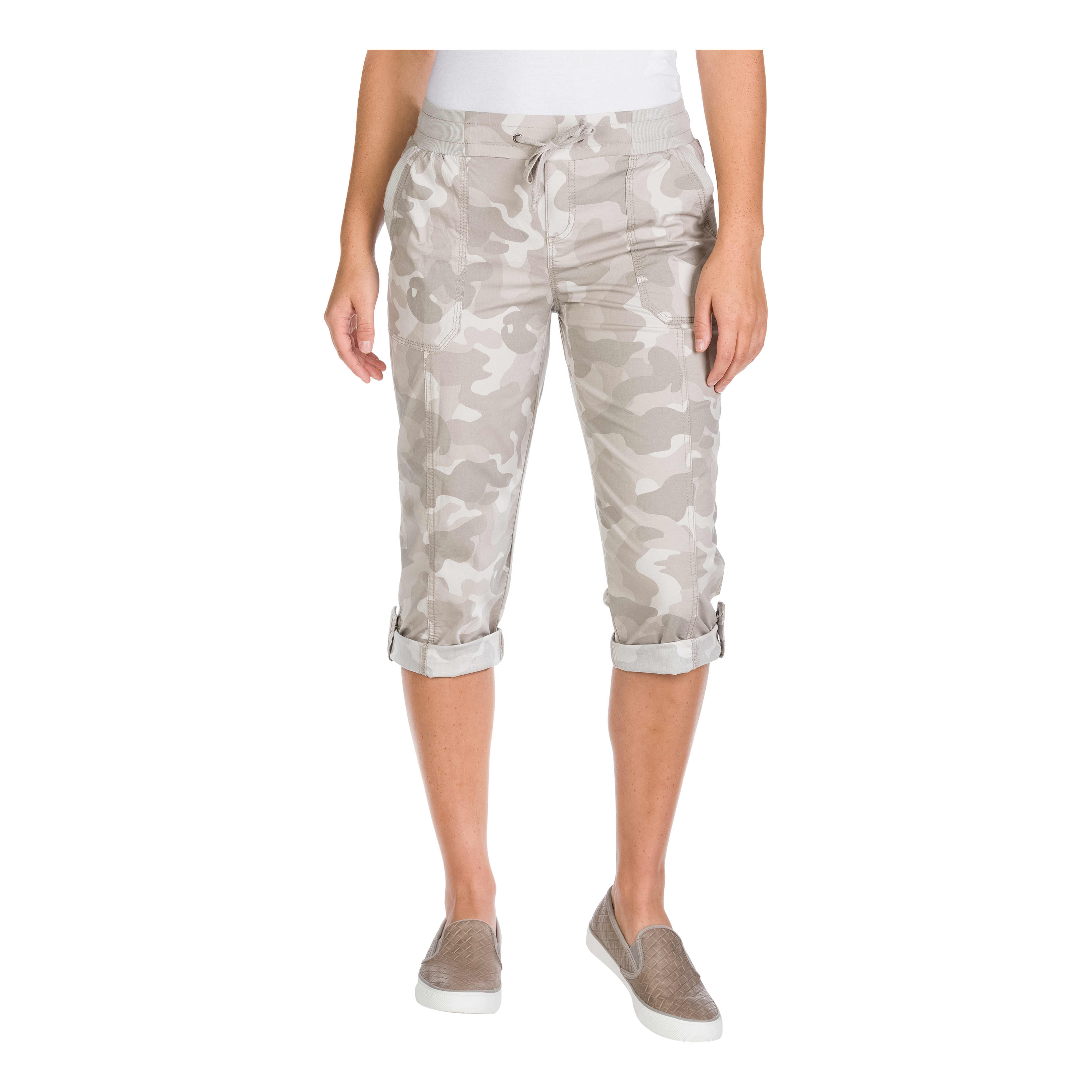 Natural Reflections® Women’s Honey Creek Capri Pants - Grey Camo