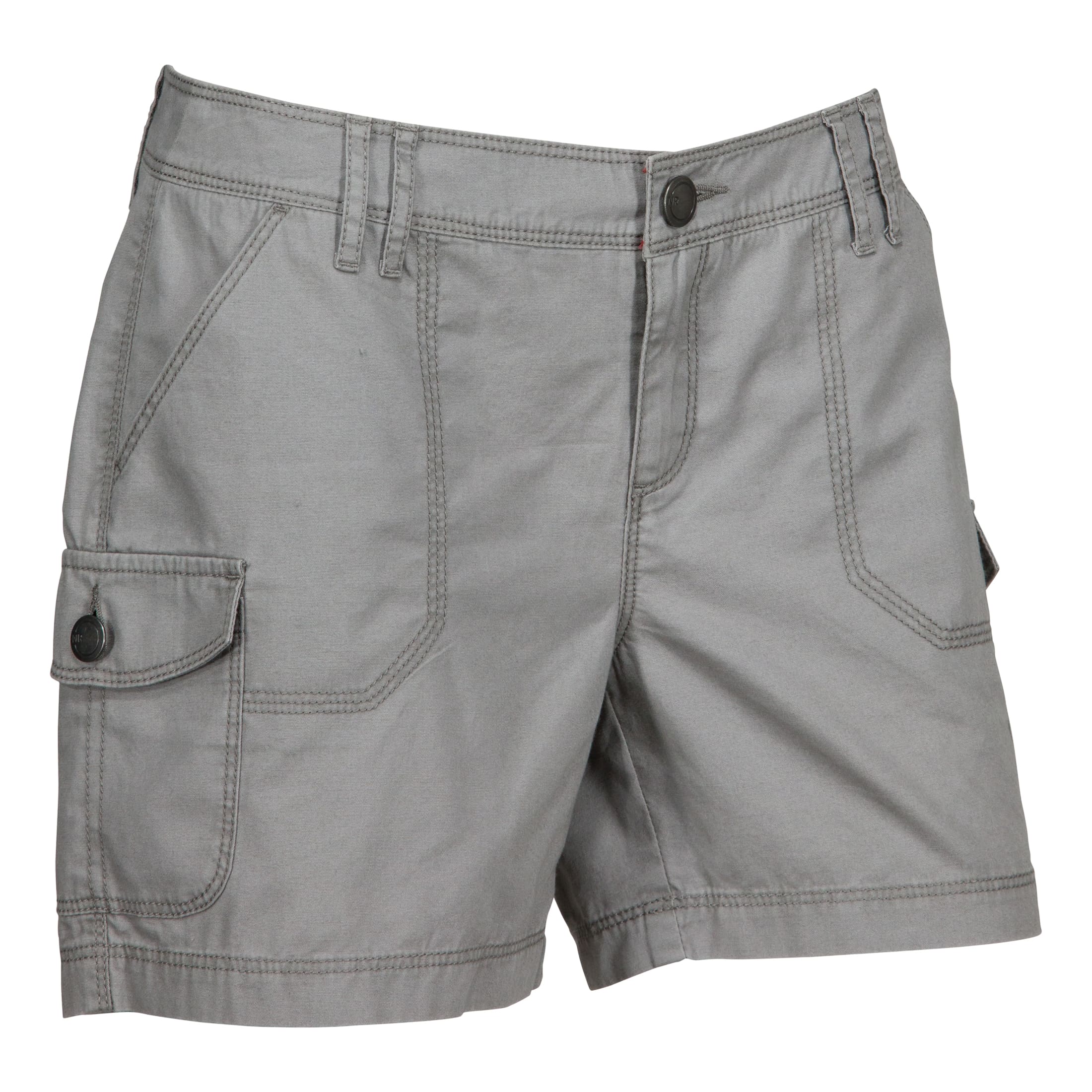 Natural Reflections® Women’s Canvas Cargo Shorts - Frost Grey