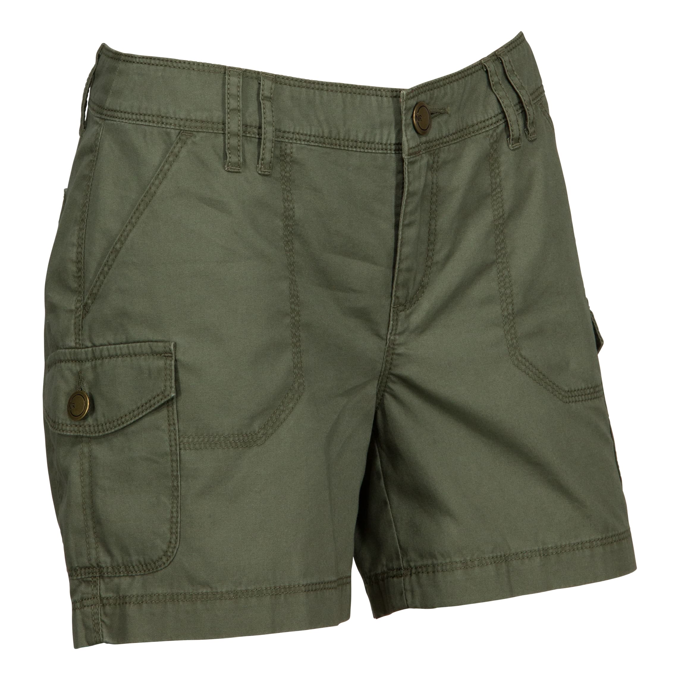 Natural Reflections® Women’s Canvas Cargo Shorts - Dusty Olive