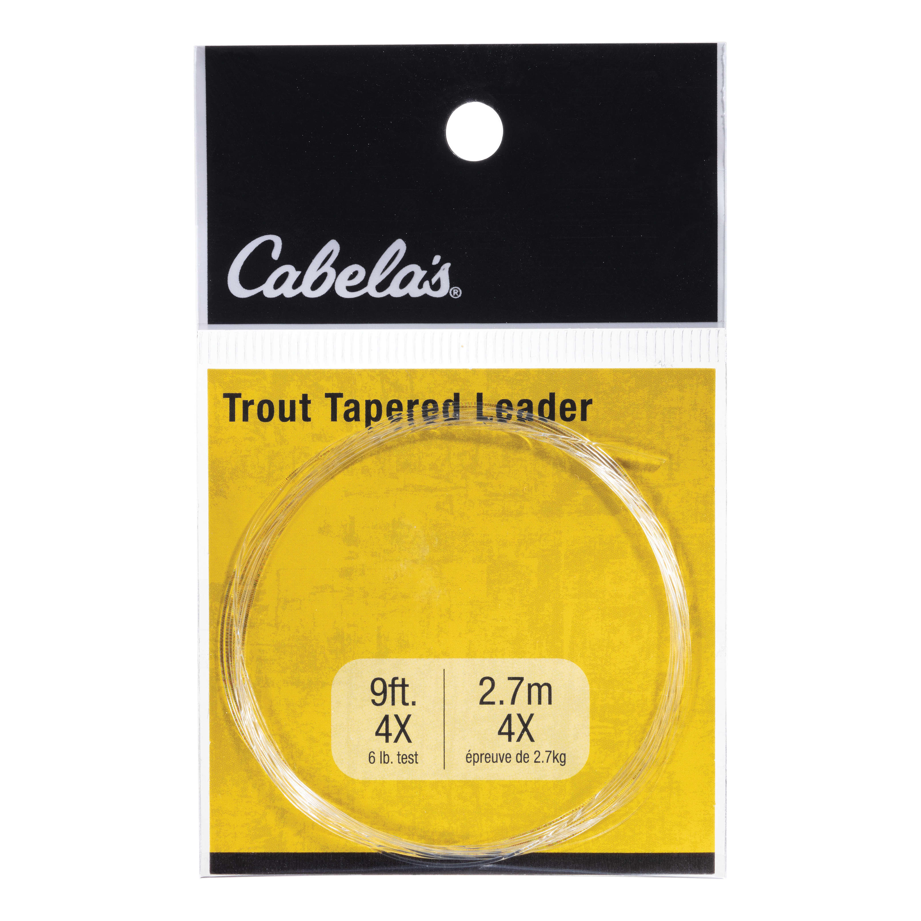 Cabela’s Trout Leader - Cabelas - White RIVER - Leaders, Tippets 