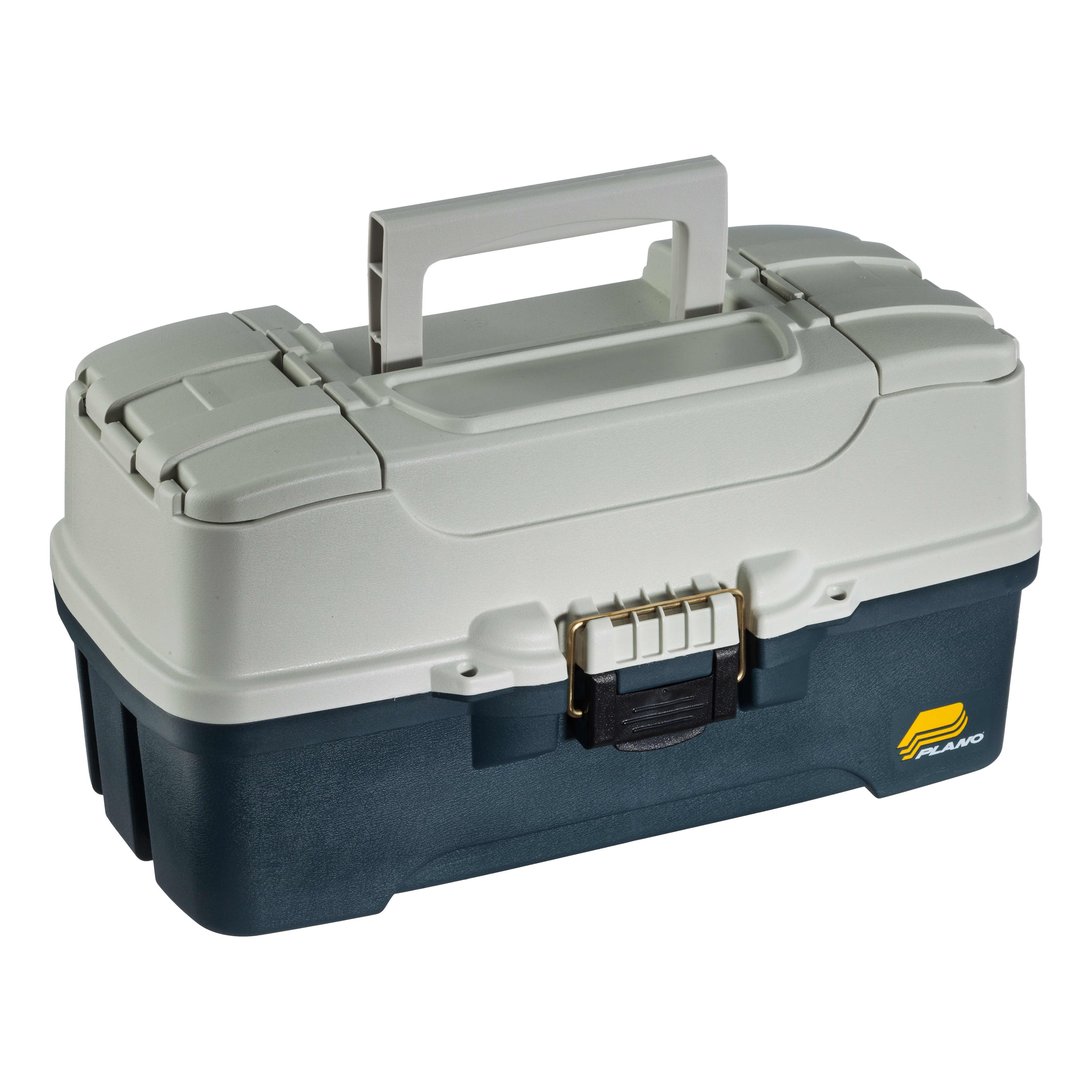 Plano Tackle Box 3 Tray Green White Top Access