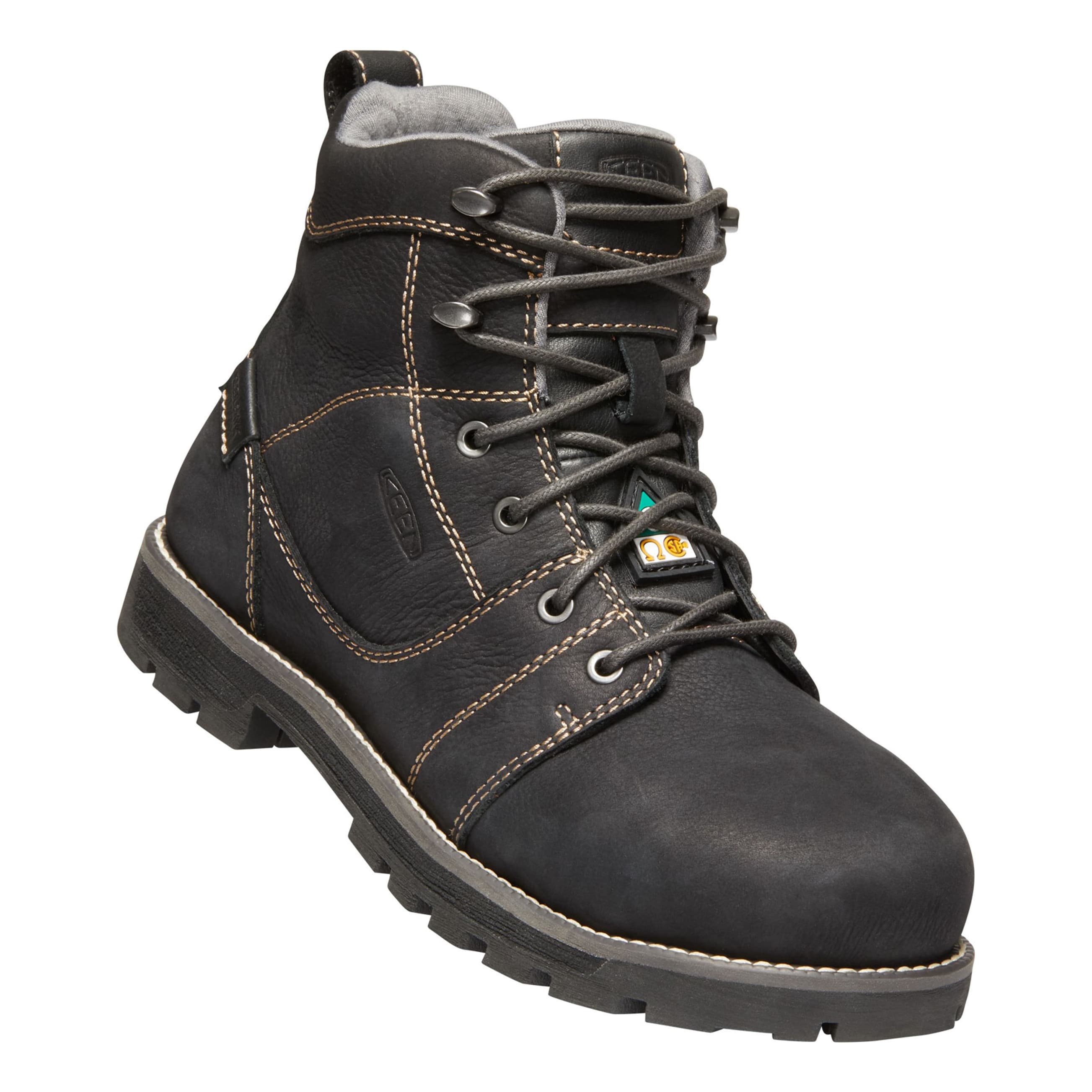 Keen™ Women's CSA Seattle 6" Waterproof Aluminum Toe Work Boot - Black/Steel Grey