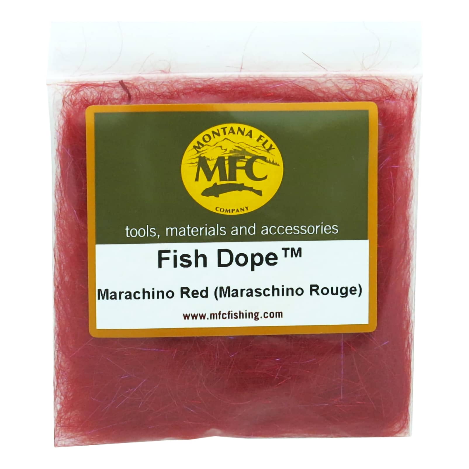 Montana Fly Company Berry’s Fish Dope Dubbing - Maraschino Red