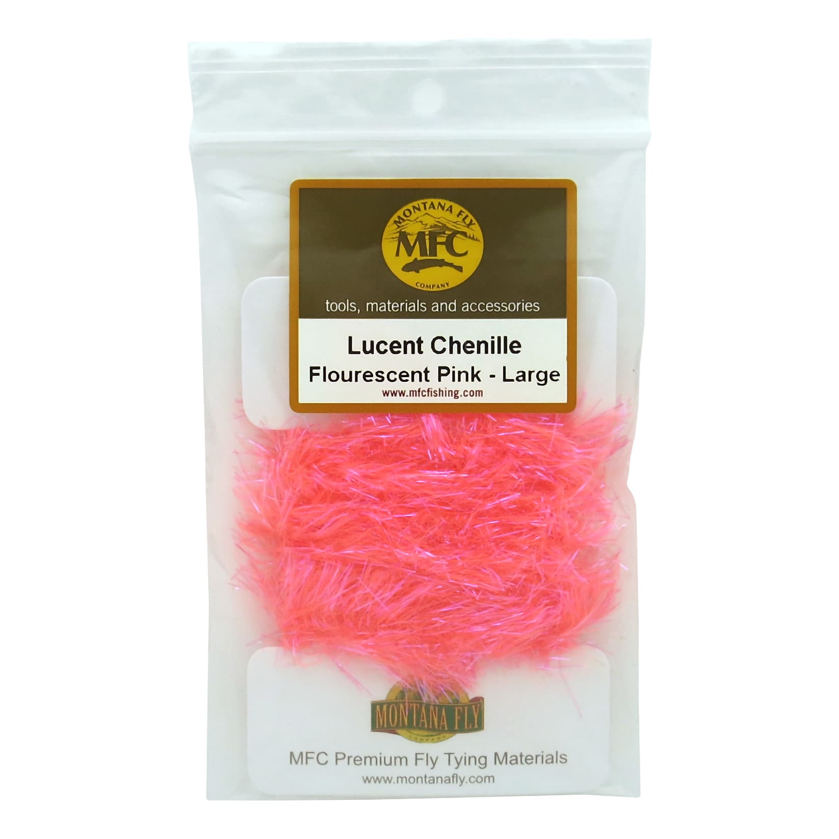 Montana Fly Company Lucent Chenille - Large - Fluorescent Pink