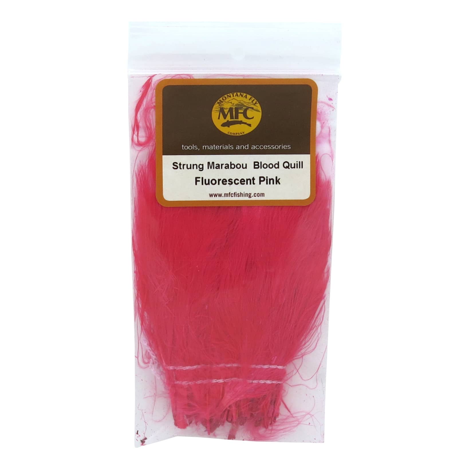 Montana Fly Company Blood Quill Marabou - Fluorescent Pink