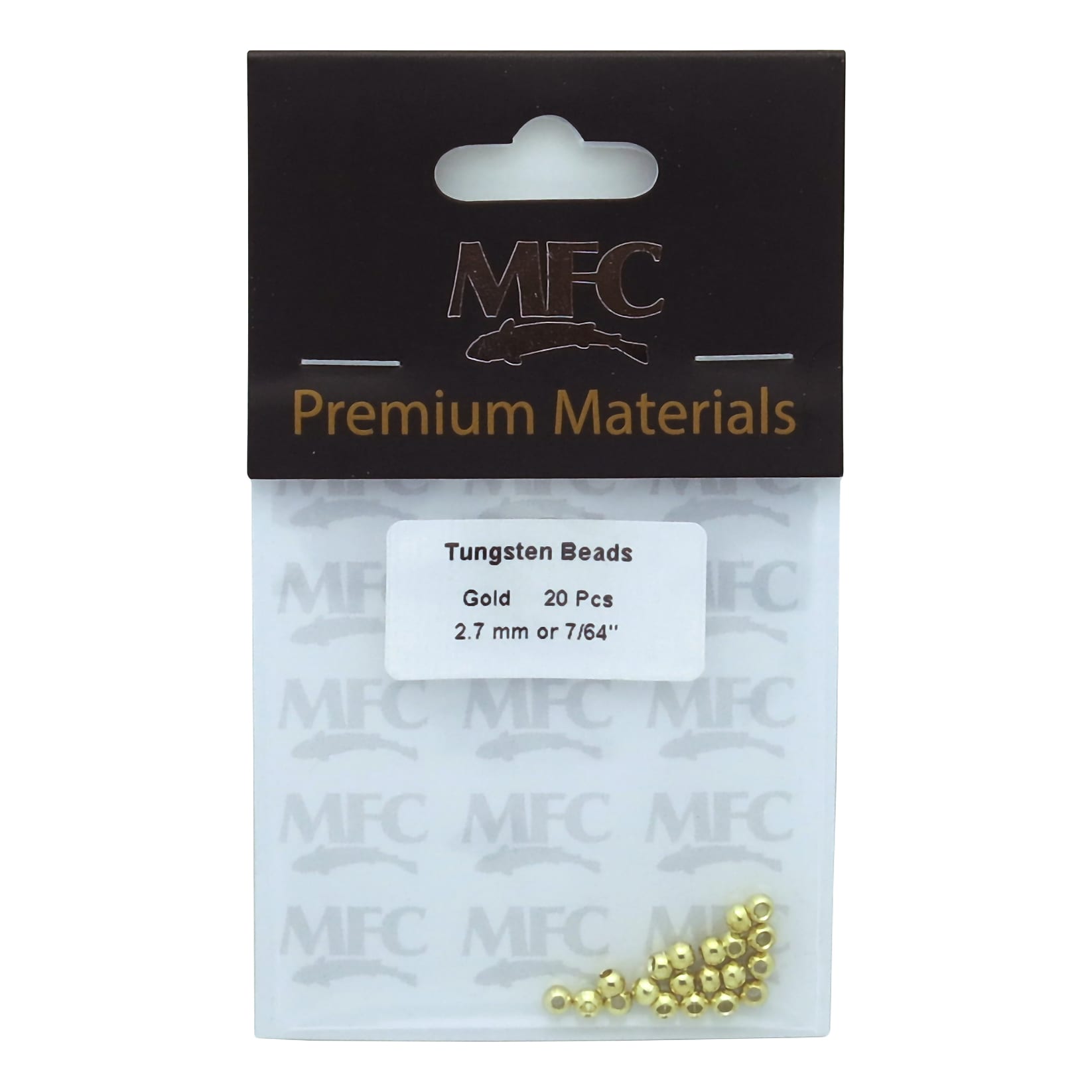 Montana Fly Company Tungsten Round Beads - 7/64" - Gold