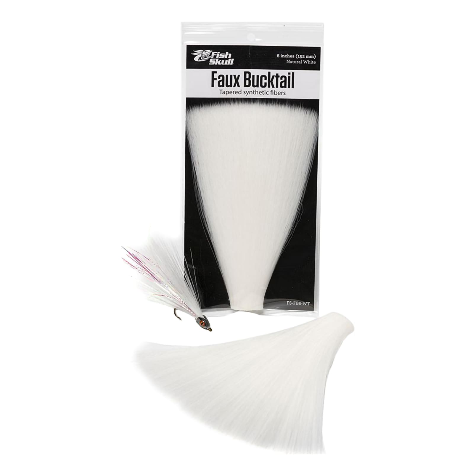 Fish-Skull® Faux Bucktail™ - Natural White