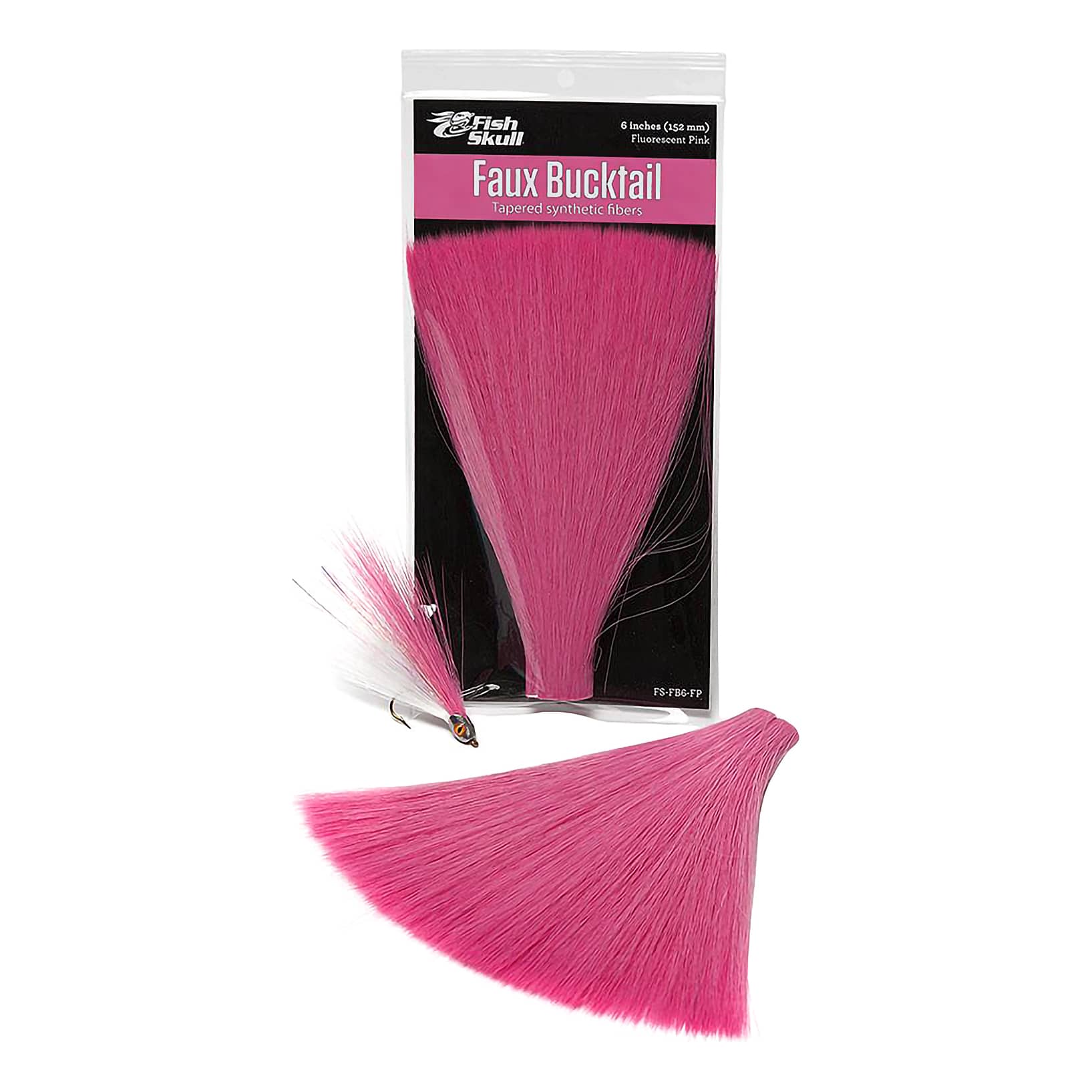 Fish-Skull® Faux Bucktail™ - Fluorescent Pink
