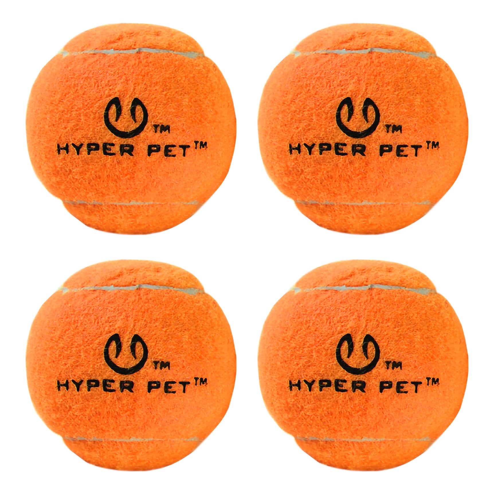 Hyper Pet™ Mini Orange Tennis Balls 4-Pack