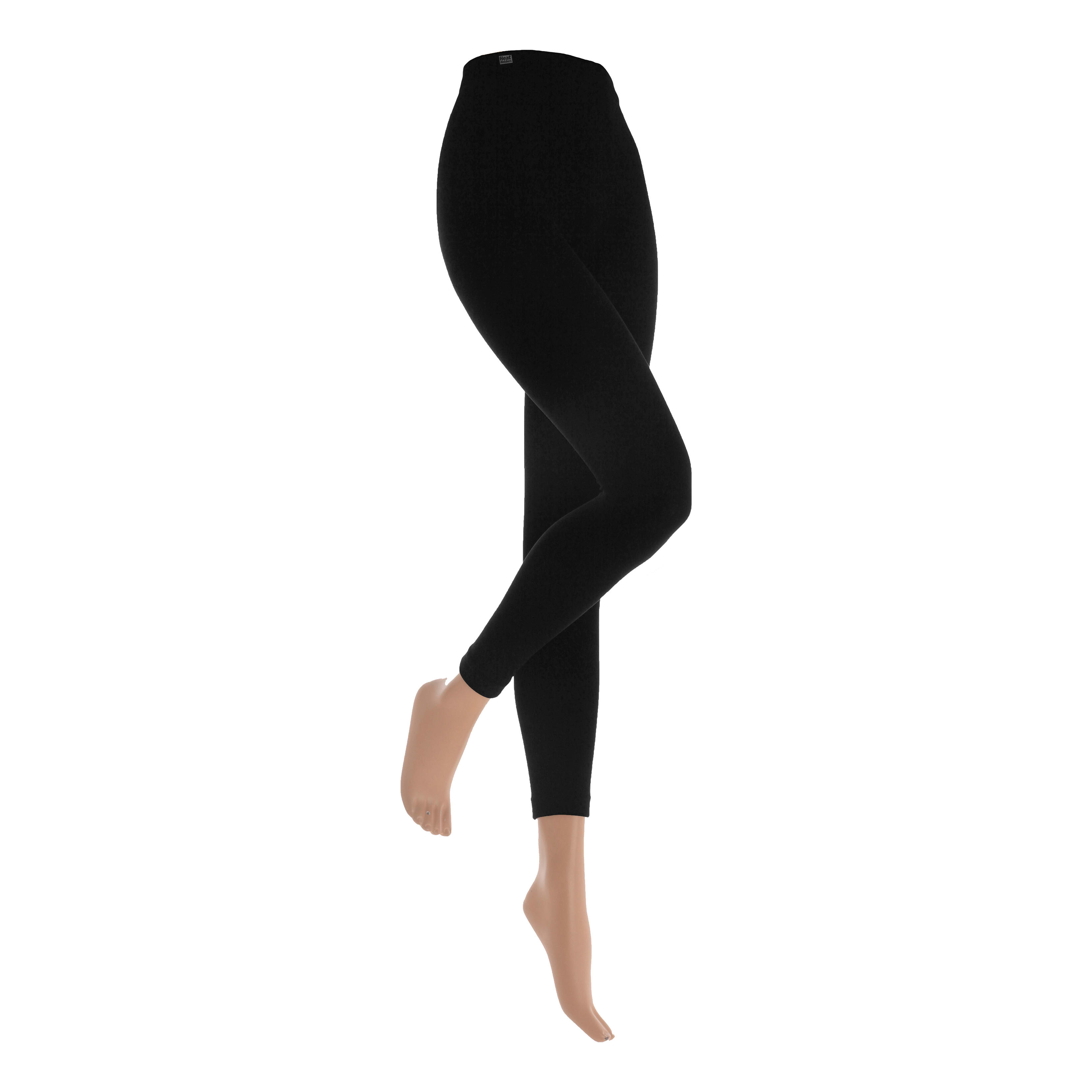 Heat Holders - Womens Thick Winter Warm Soft Brushed Thermal Leggings 4  Colors