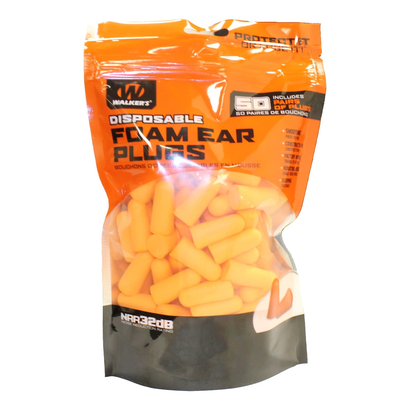 Walker's® Foam Ear Plugs