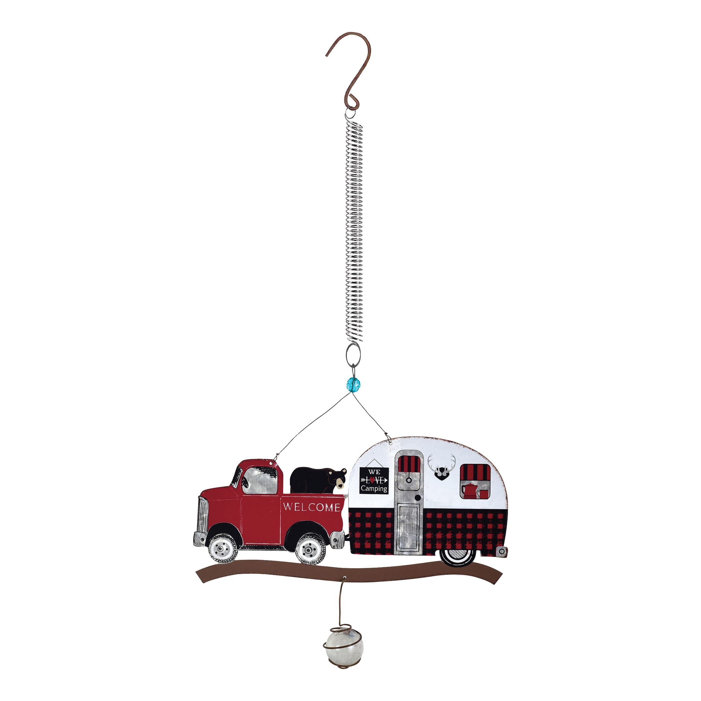 Sunset Vista Designs® Buffalo Plaid Camper with Truck Bouncy